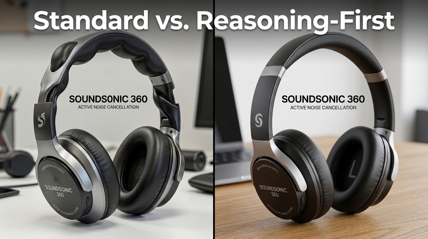 Before and after comparison of standard AI image generation versus SeeDream 5.0 Lite commercial consistency