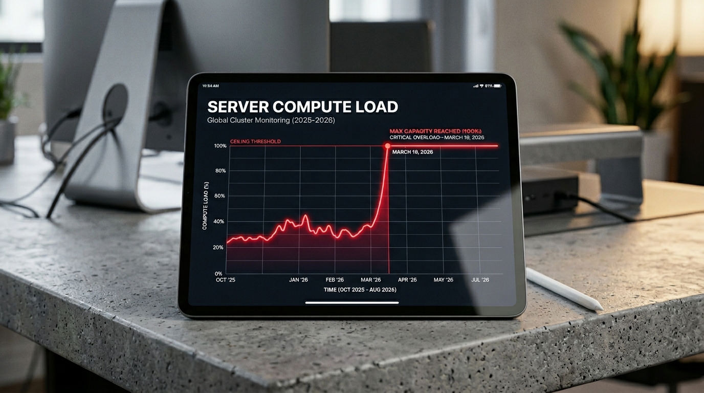 Data chart showing the massive spike in AI server loads leading to the xAI paywall