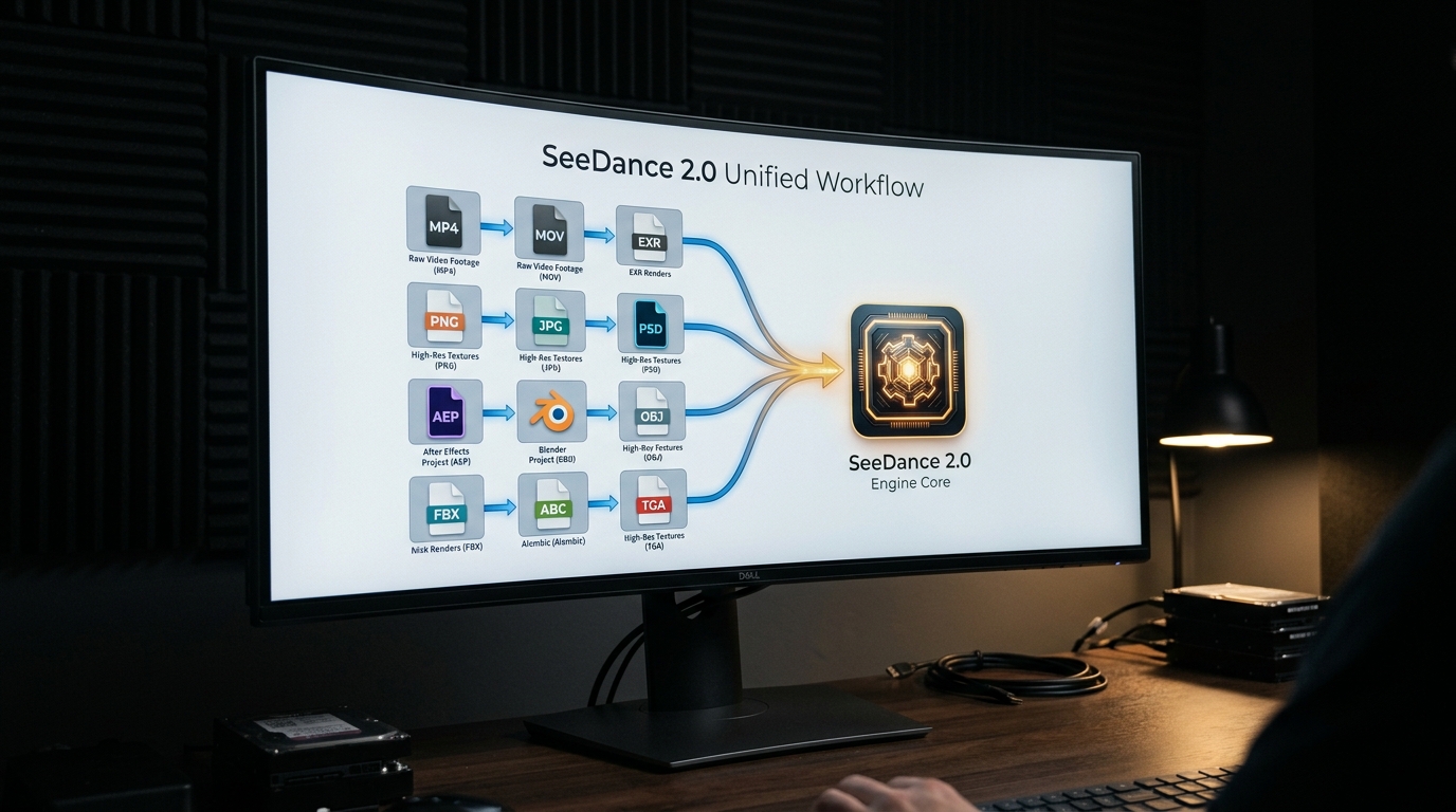 Workflow diagram displaying the 12-file multimodal input architecture. Rationale: Breaking up the technical deep-dive with a clean architectural diagram prevents cognitive overload and visually maps the complex 12-file input system.