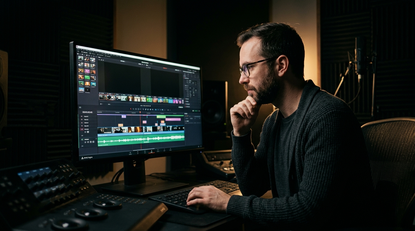 Professional video creator using the AIVid Engine to centralize generative AI workflows.
