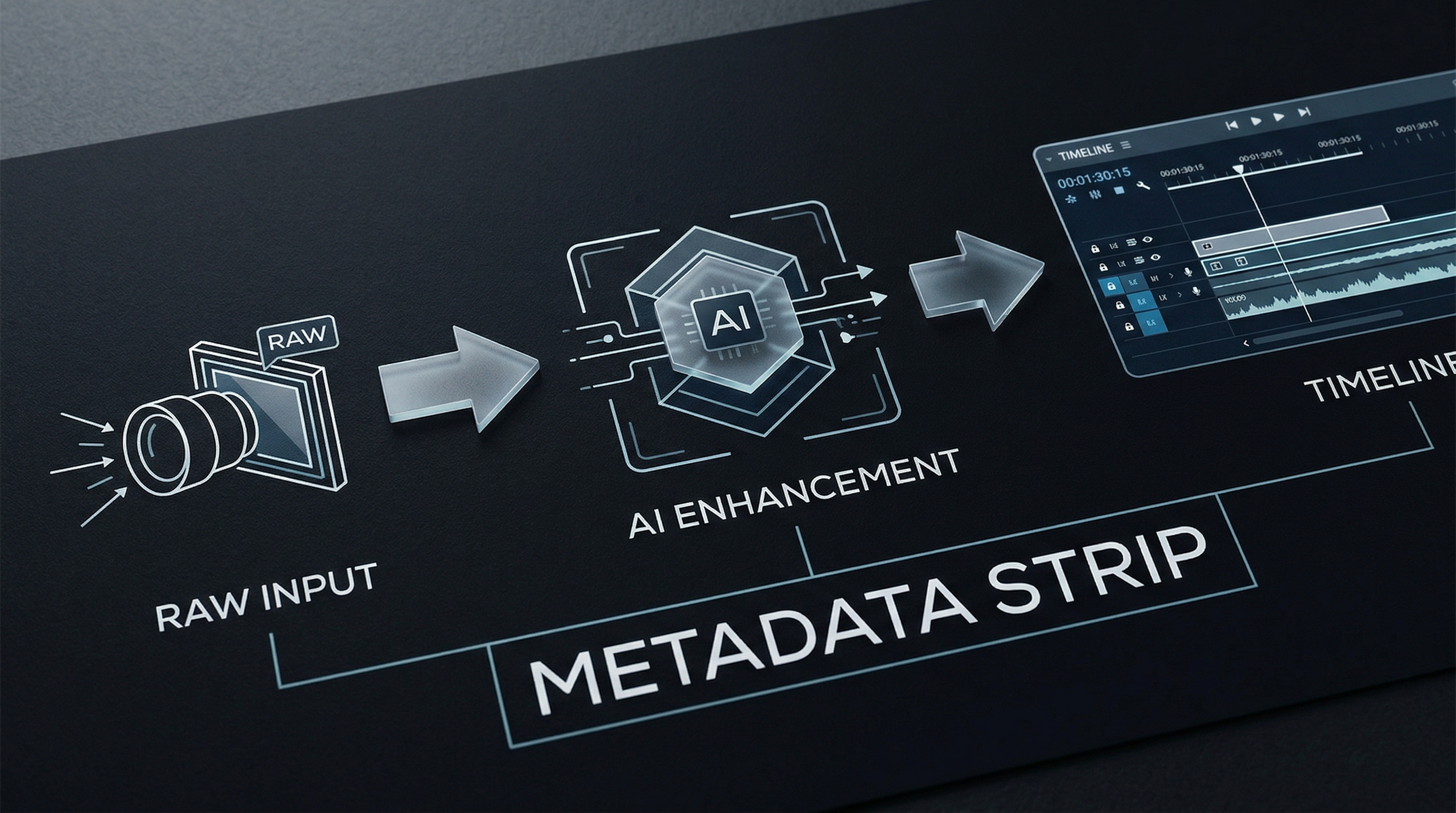 Workflow diagram illustrating the multi-reference AI intermediary strategy. Rationale: Breaking down the complex multi-step metadata stripping process into a clean visual map prevents cognitive overload for the reader.