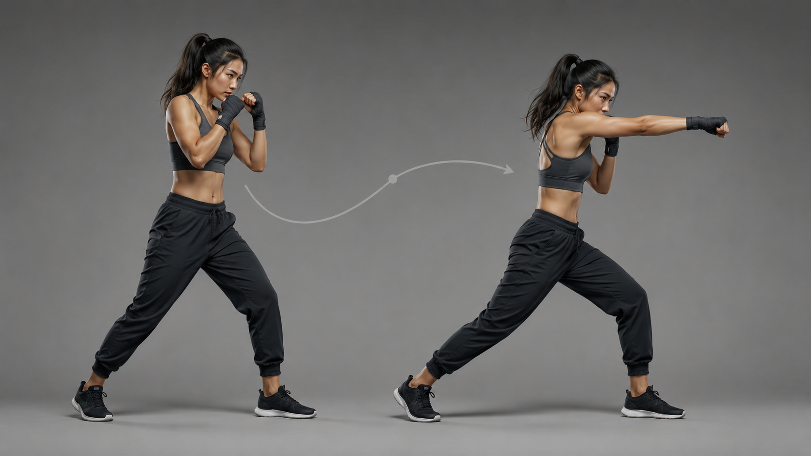 Start and end poses sharing lighting parity and framing for character identity anchor in ai animation workflow