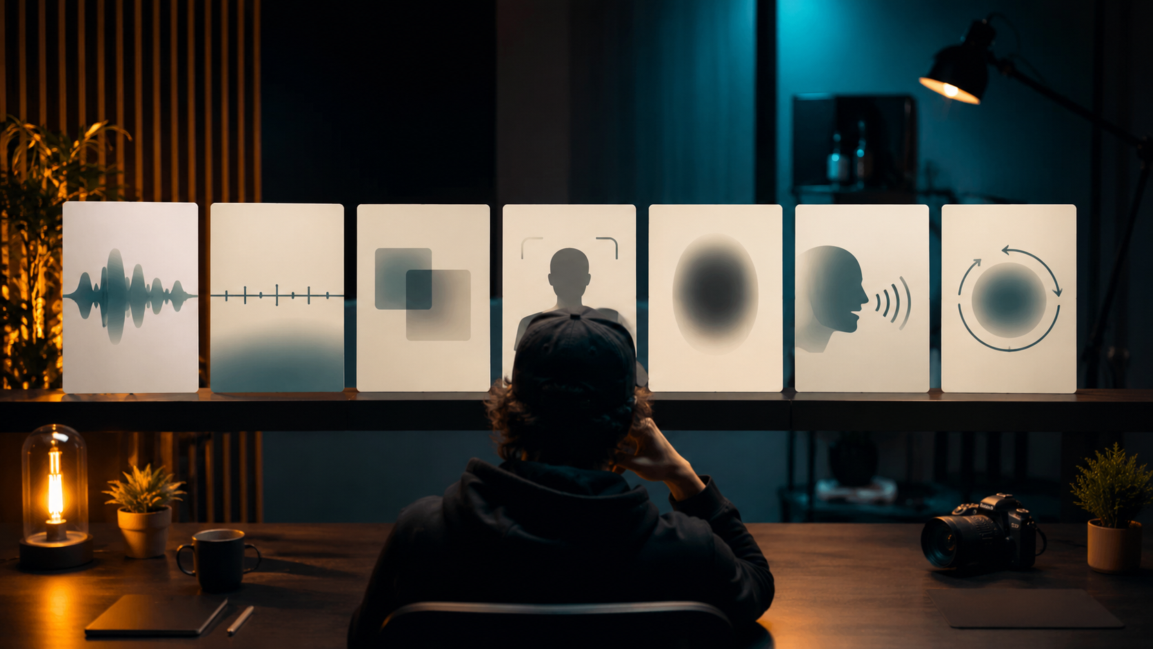 Workflow board showing seven practical levers to fix AI lip sync for natural talking-video mouth movement