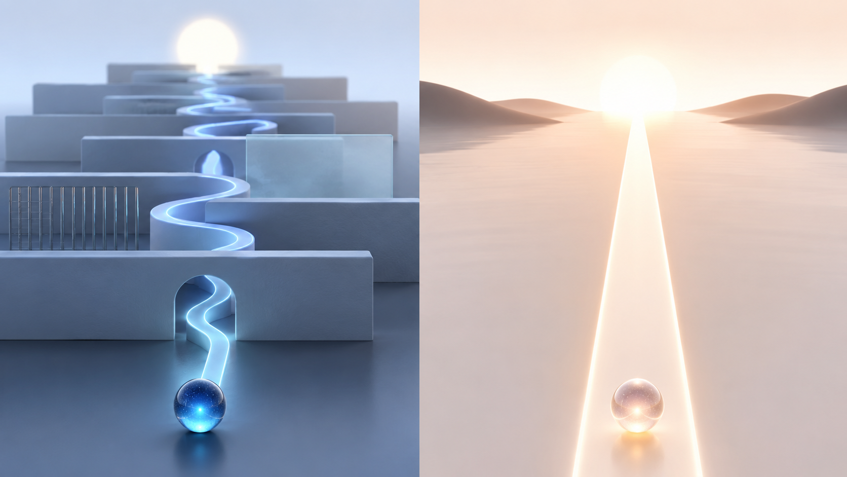 Visual metaphor comparing safety classifier presence between two Claude model versions