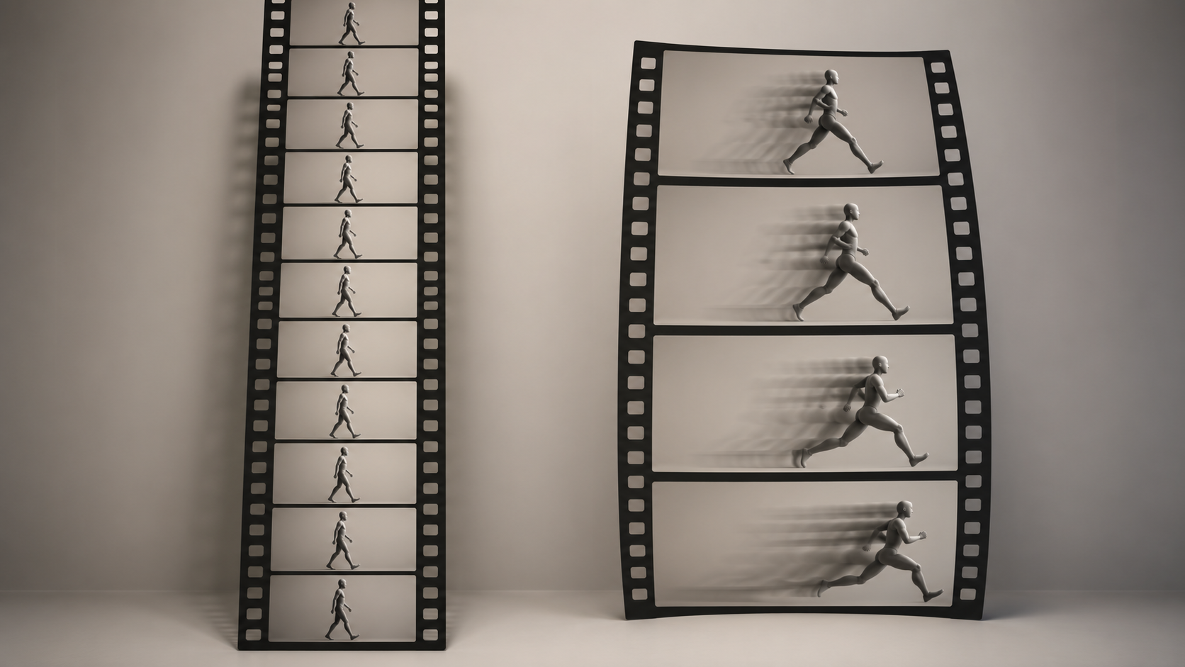Side-by-side contrast of smooth FPS playback versus tiny real motion change