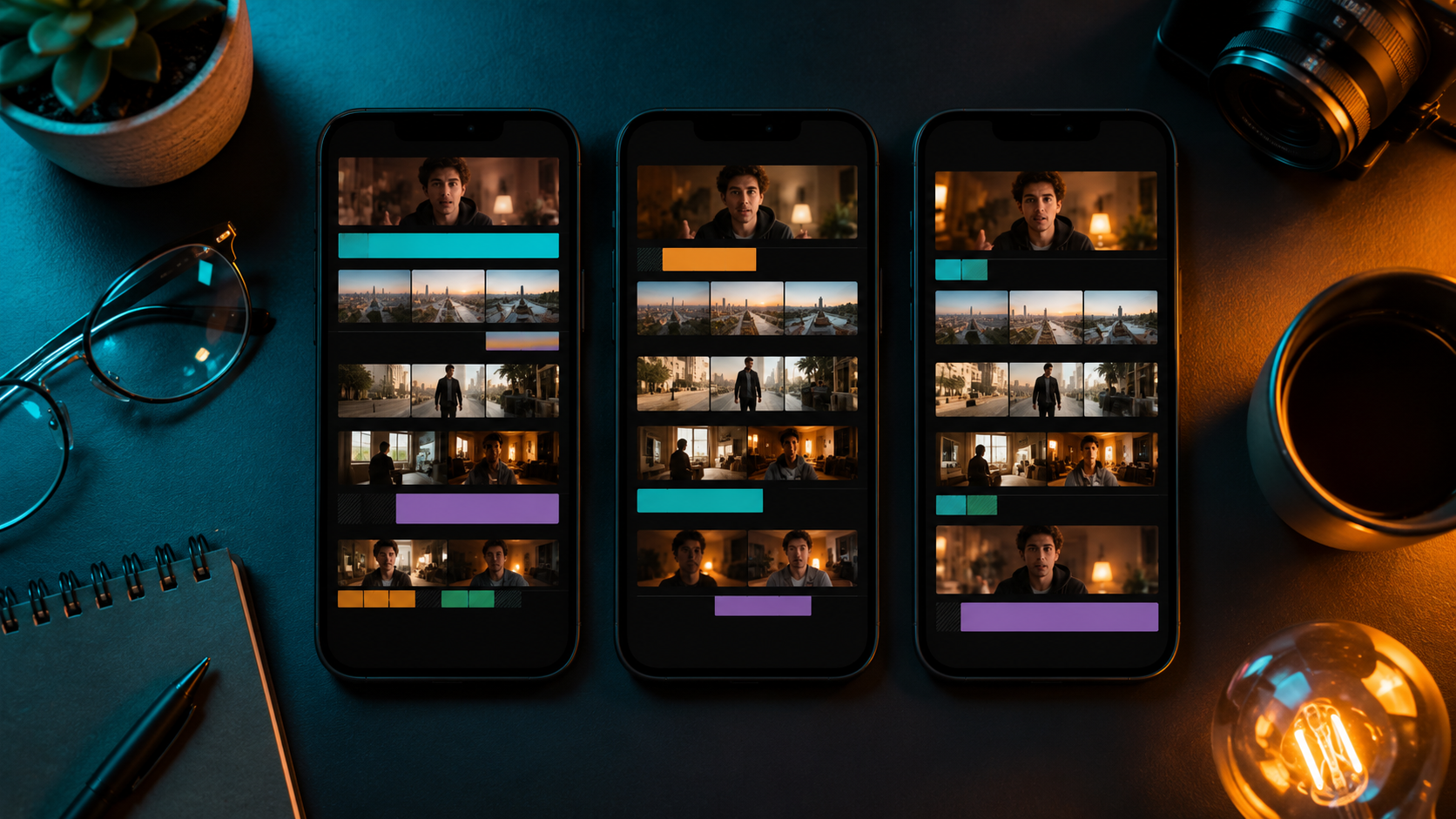 Short-form video pacing compression across phone screens while protecting dialogue and reactions
