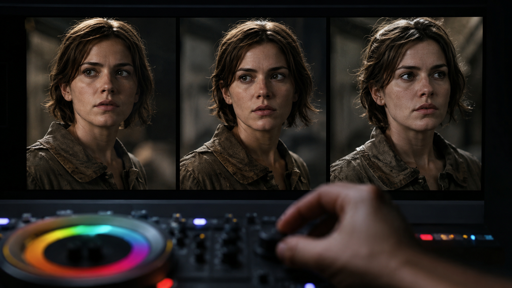 Scrubbing start mid and end frames for AI video facial drift and wardrobe rewrite