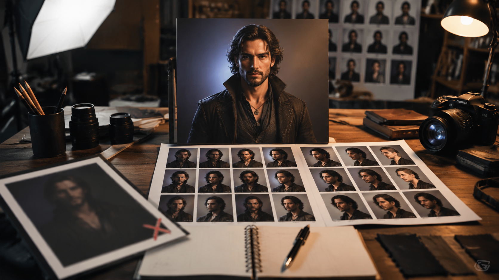 Master character still prep with sharp eyes, even light, and clean silhouette to fix character identity drift before motion transfer