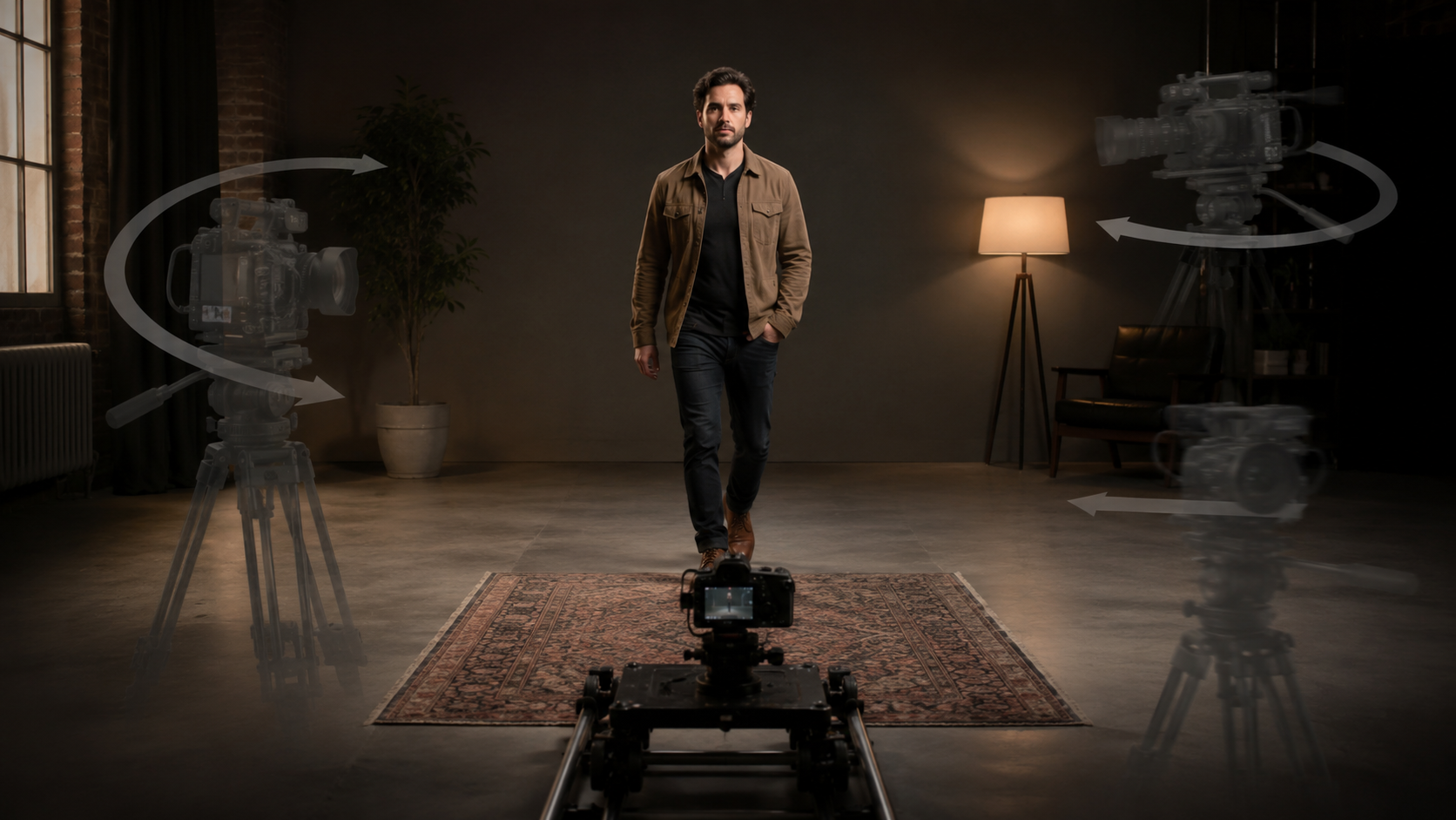 One primary camera move paired with limited action for more realistic AI video motion