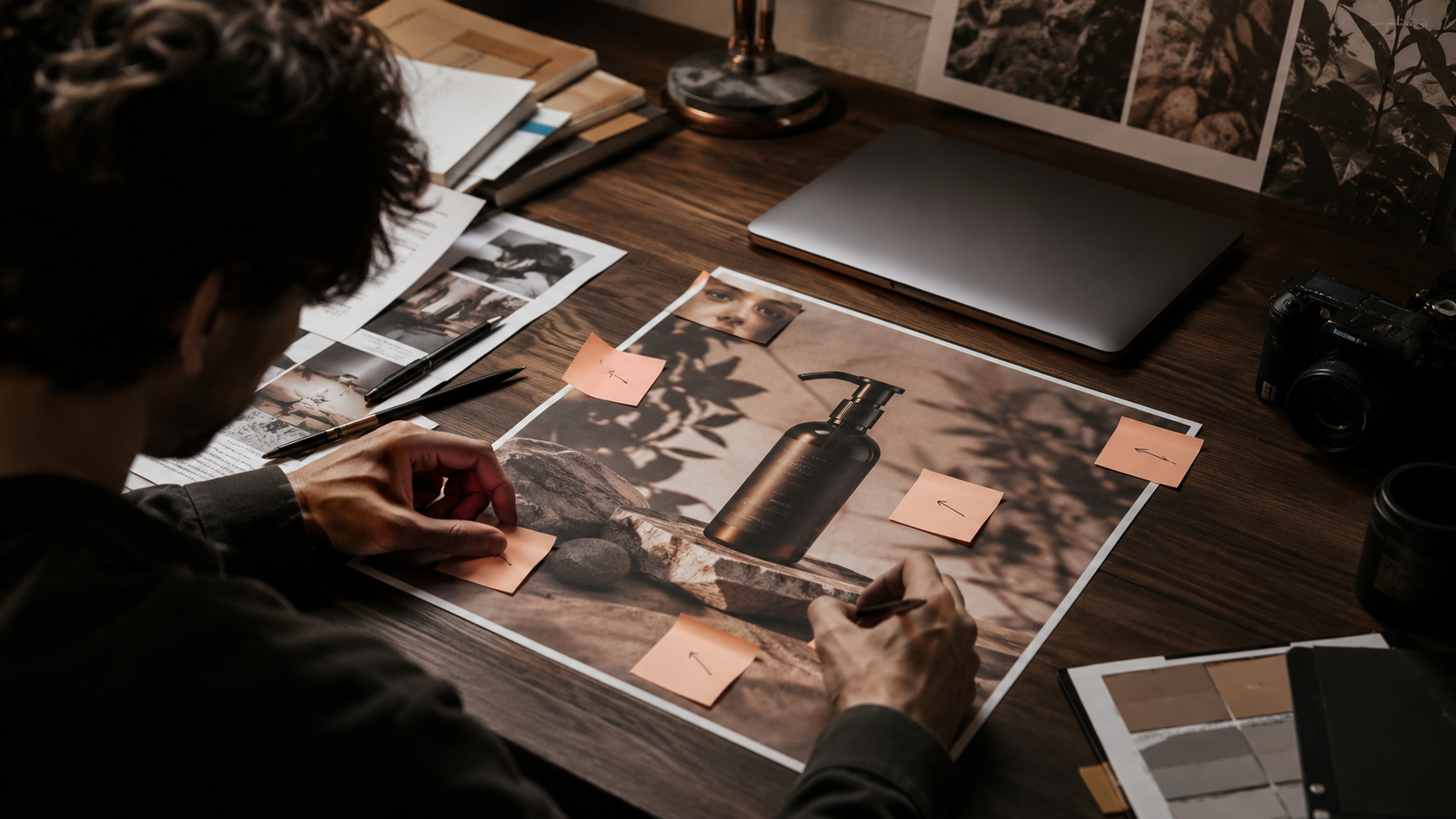 Production lock list pinning immutable details before AI image editing starts