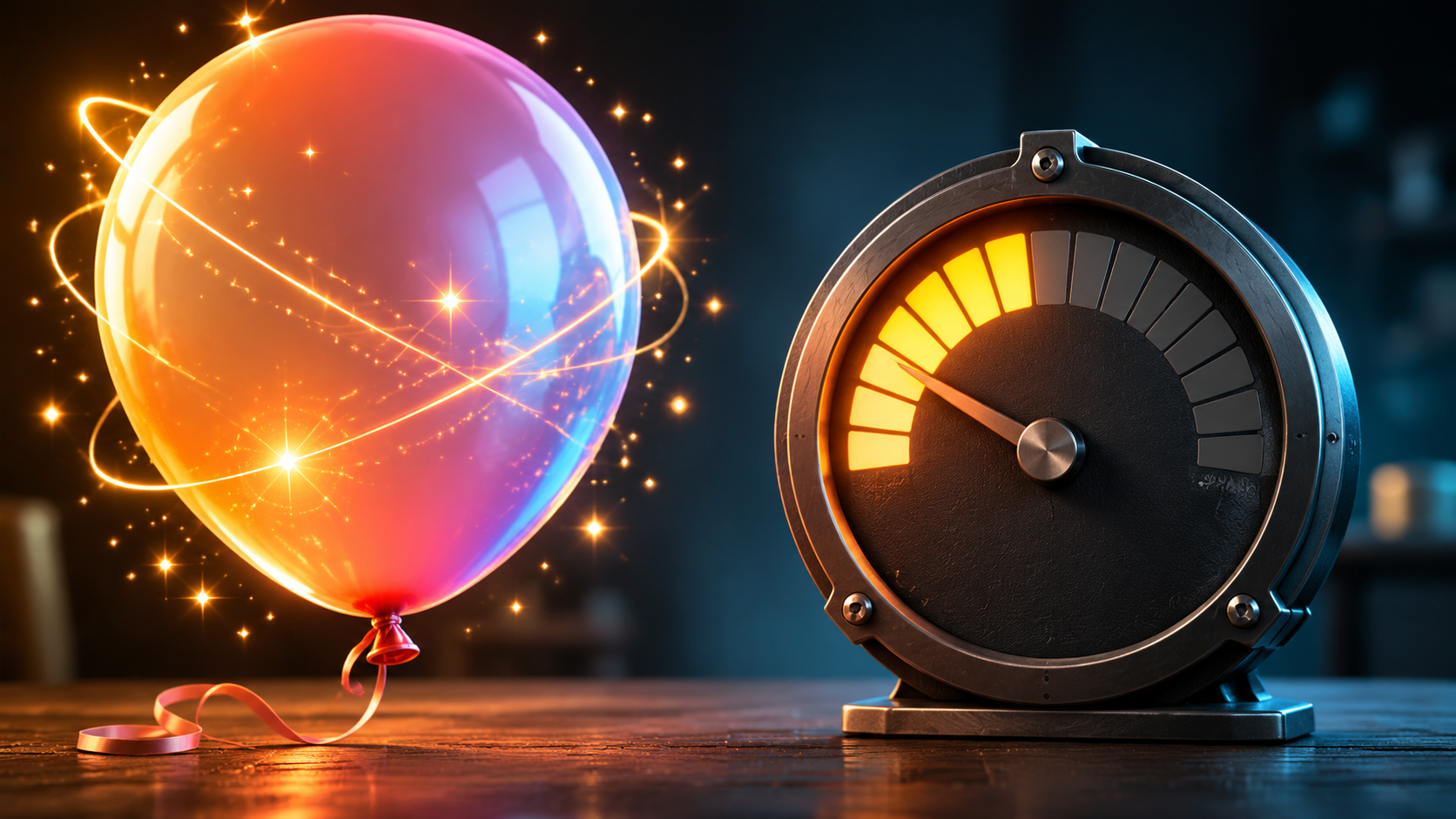 Split visual of unlimited marketing language versus real Adobe Firefly credit metering