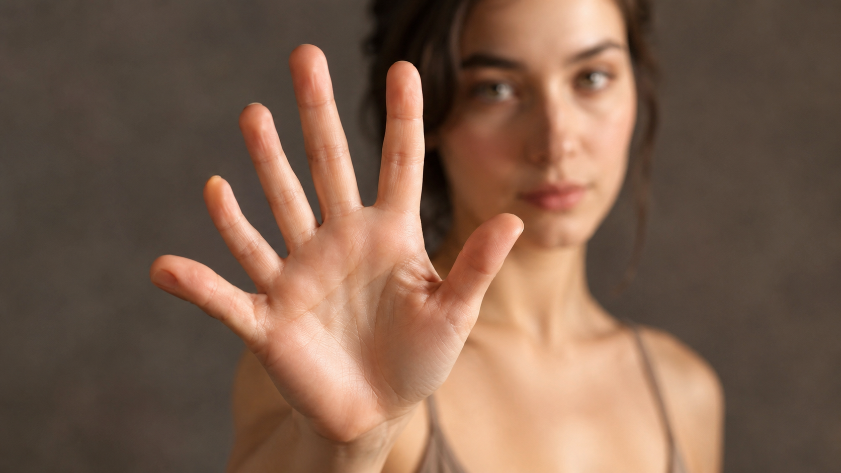 Close-up of AI image extra fingers on an otherwise clean portrait hand
