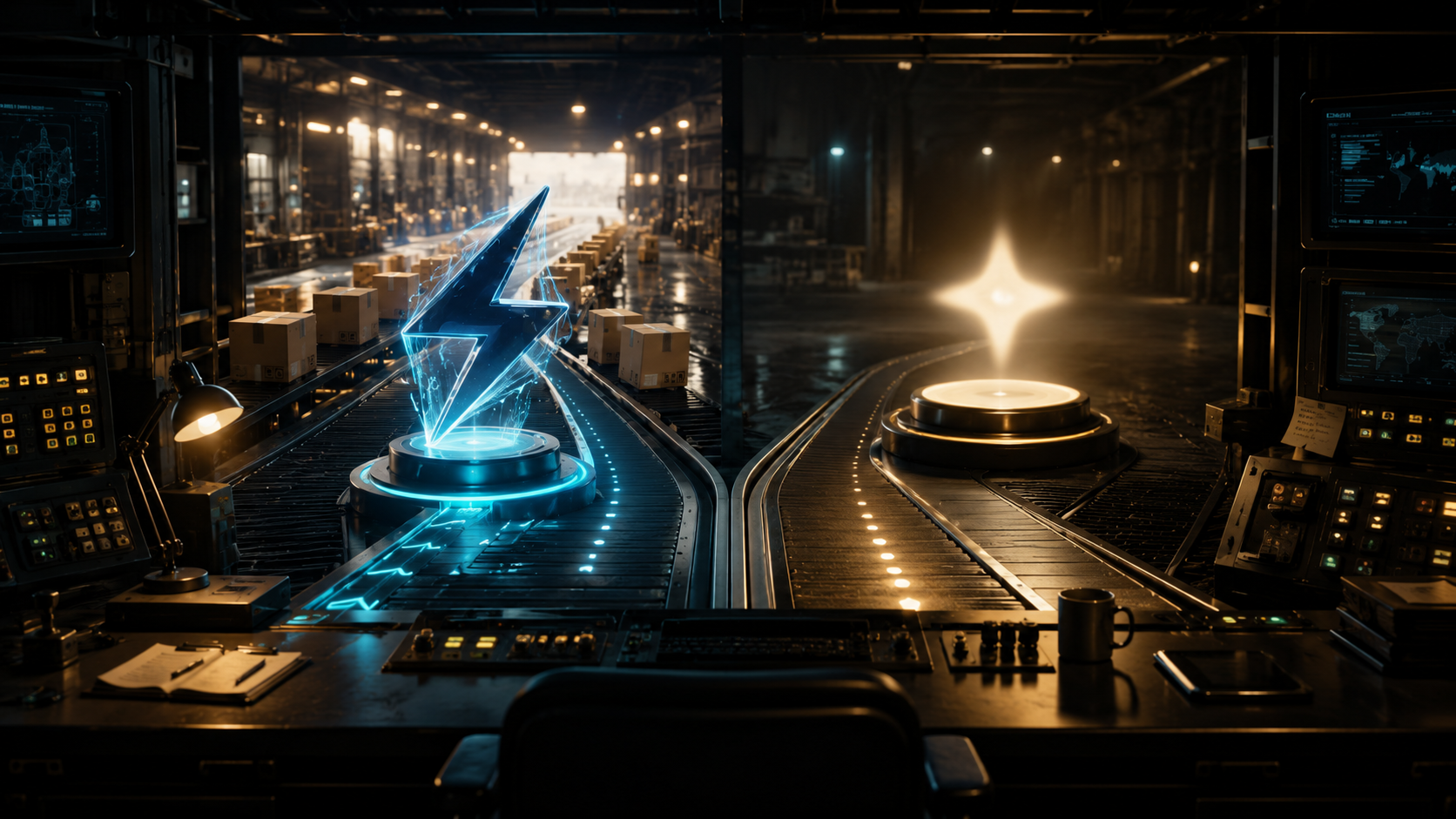 Split concept of shipping Gemini 3.5 Flash versus coming-soon Google Gemini 3.5 Pro signal