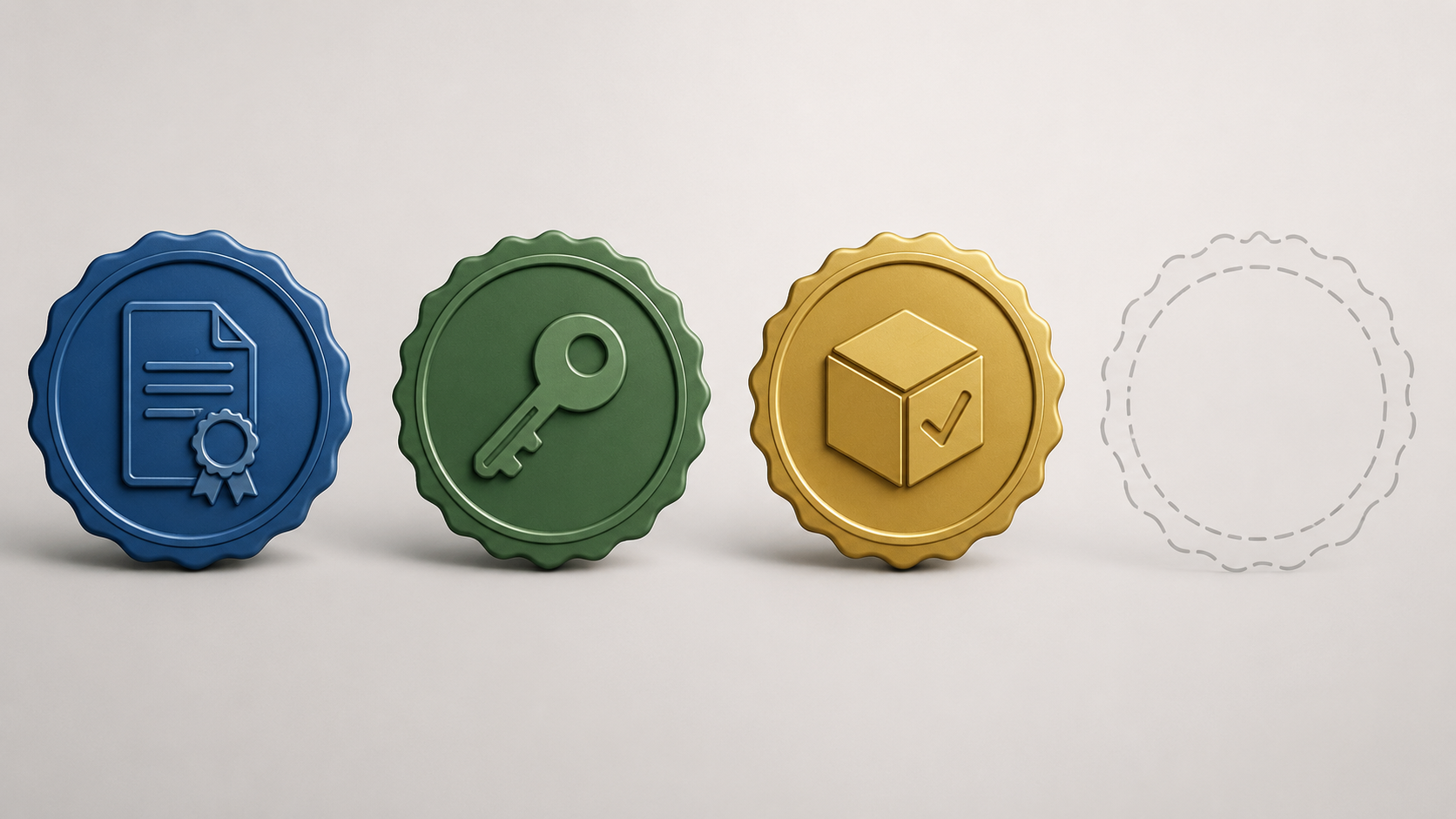Three sealed confirmation seals representing the proof needed before trusting any Claude Opus 5 release date claim