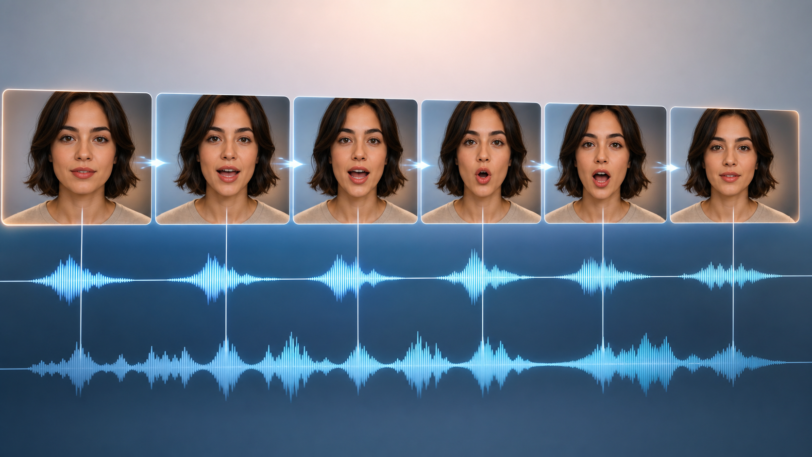 Illustration of single-pass video and audio synchronization