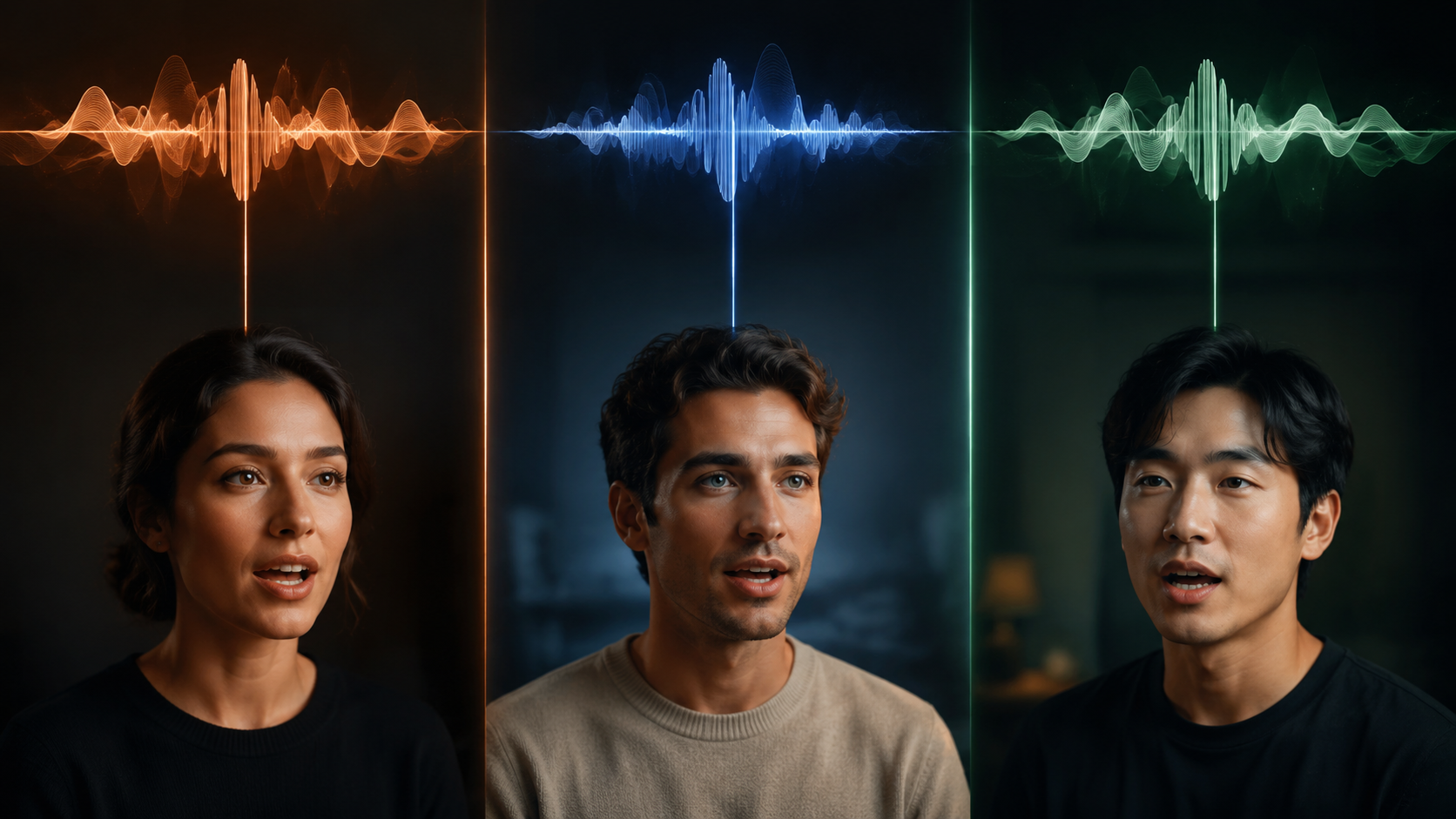 Independent face pipelines for multi-speaker AI lip sync voice-to-face mapping