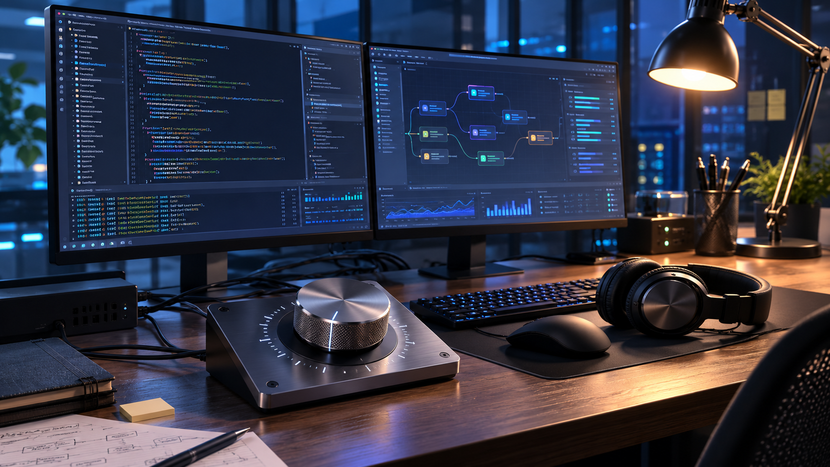 Gemini 3.5 Flash production baseline with thinking controls dial metaphor