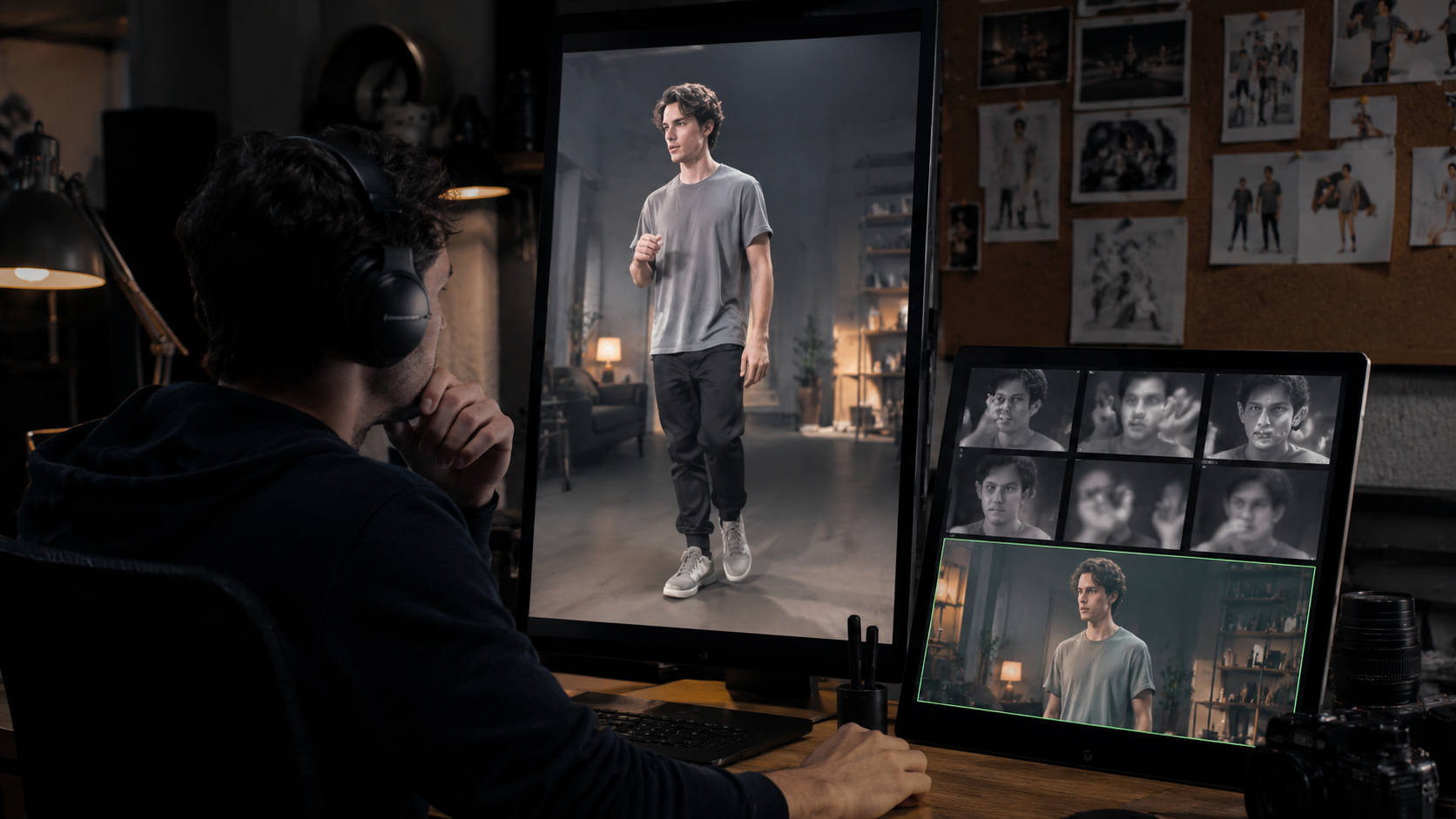 Inspecting identity and hand fidelity after AI motion control for character ads transfer