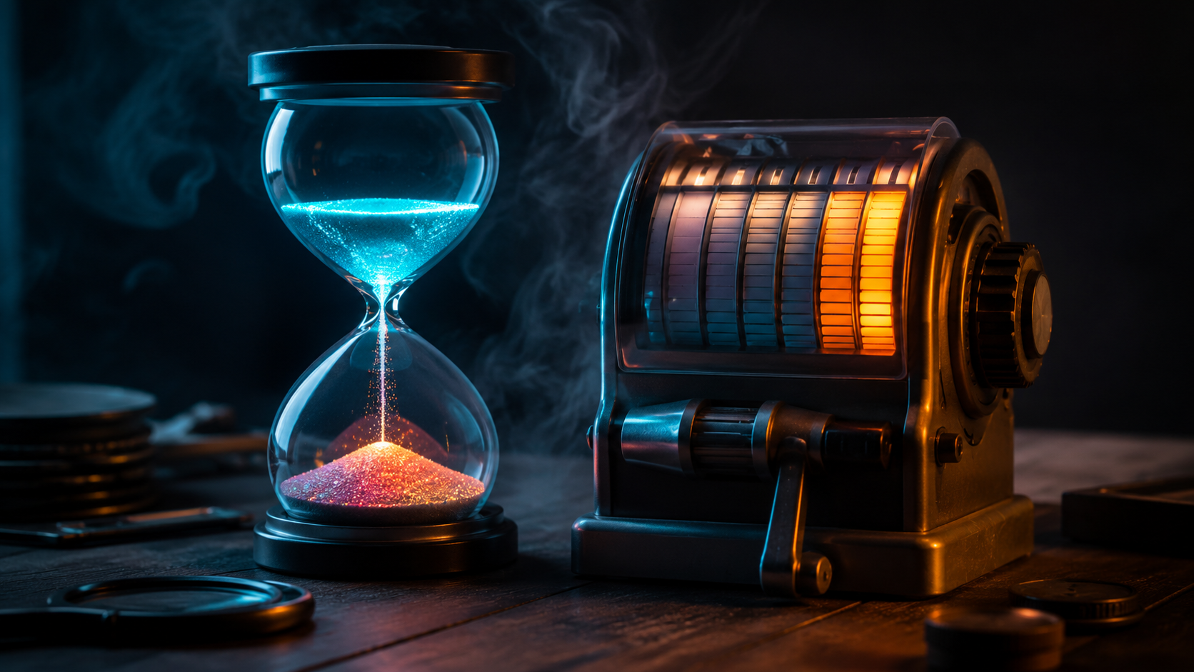 Promo window hourglass beside a durable Adobe Firefly pricing credit meter to recheck before paying