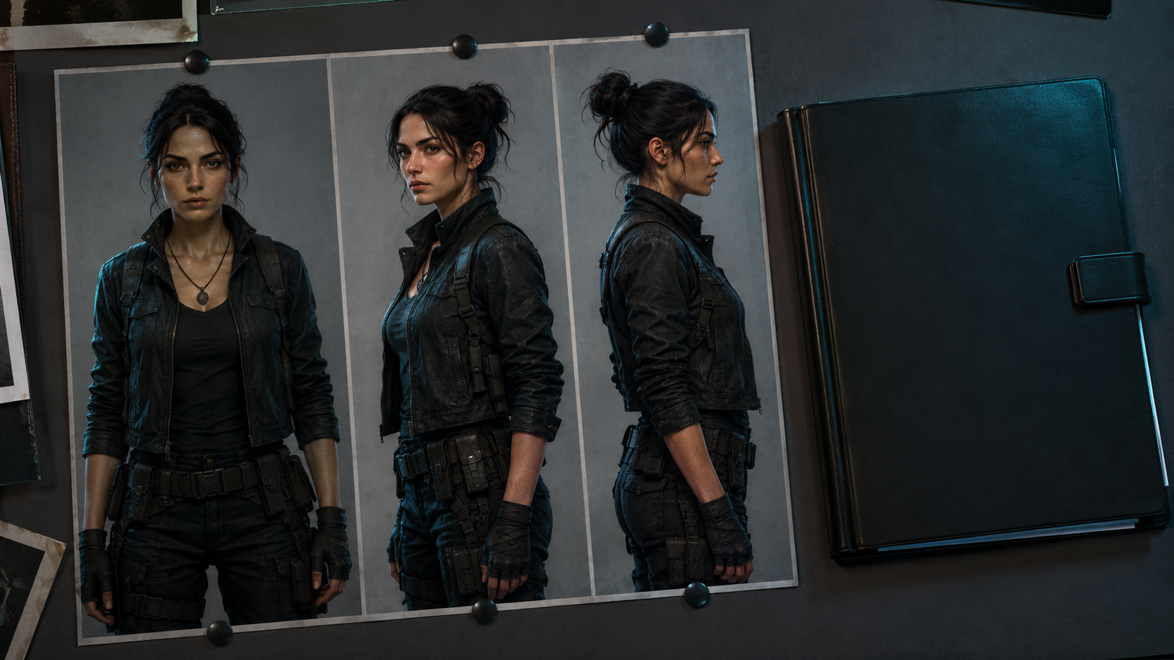 Consistent character AI video reference sheet and locked identity assets for multi-episode drama