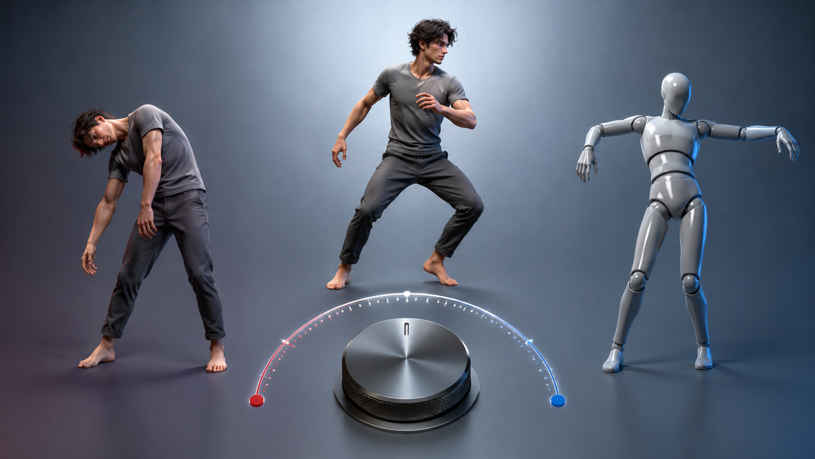 Balanced ControlNet pose control strength versus frozen overconstraint