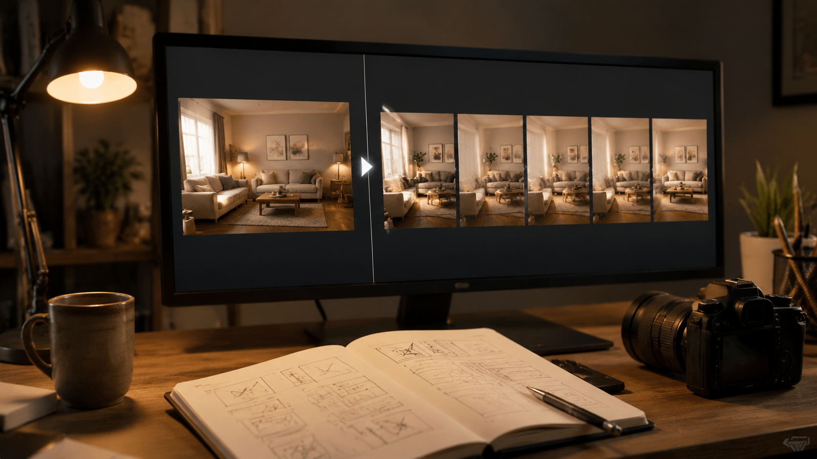 Prompt language for AI video flicker reduction with short positive locks and negatives