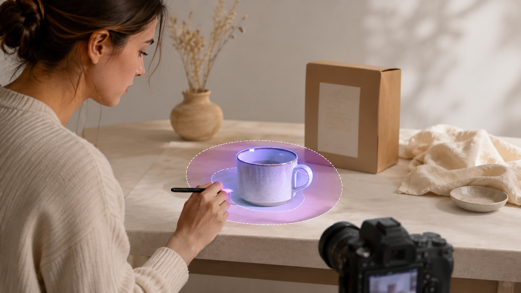 Tight mask isolating one object for controlled AI image editing and inpainting