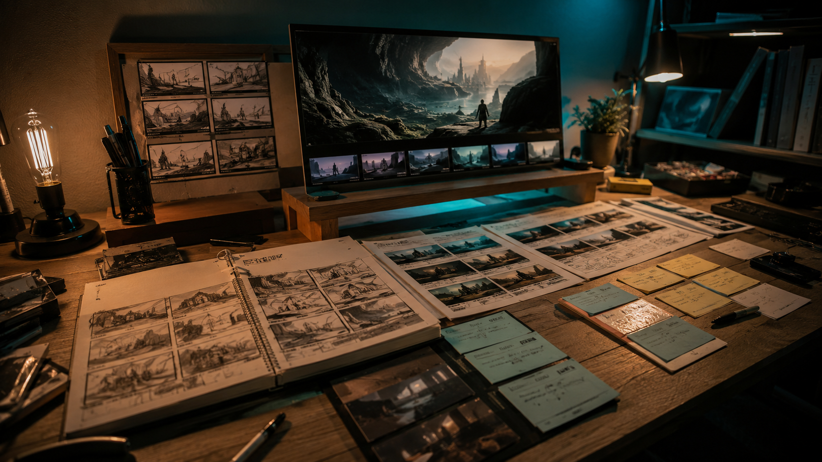 AI video workflow with shot boards and low-cost previews before hero renders