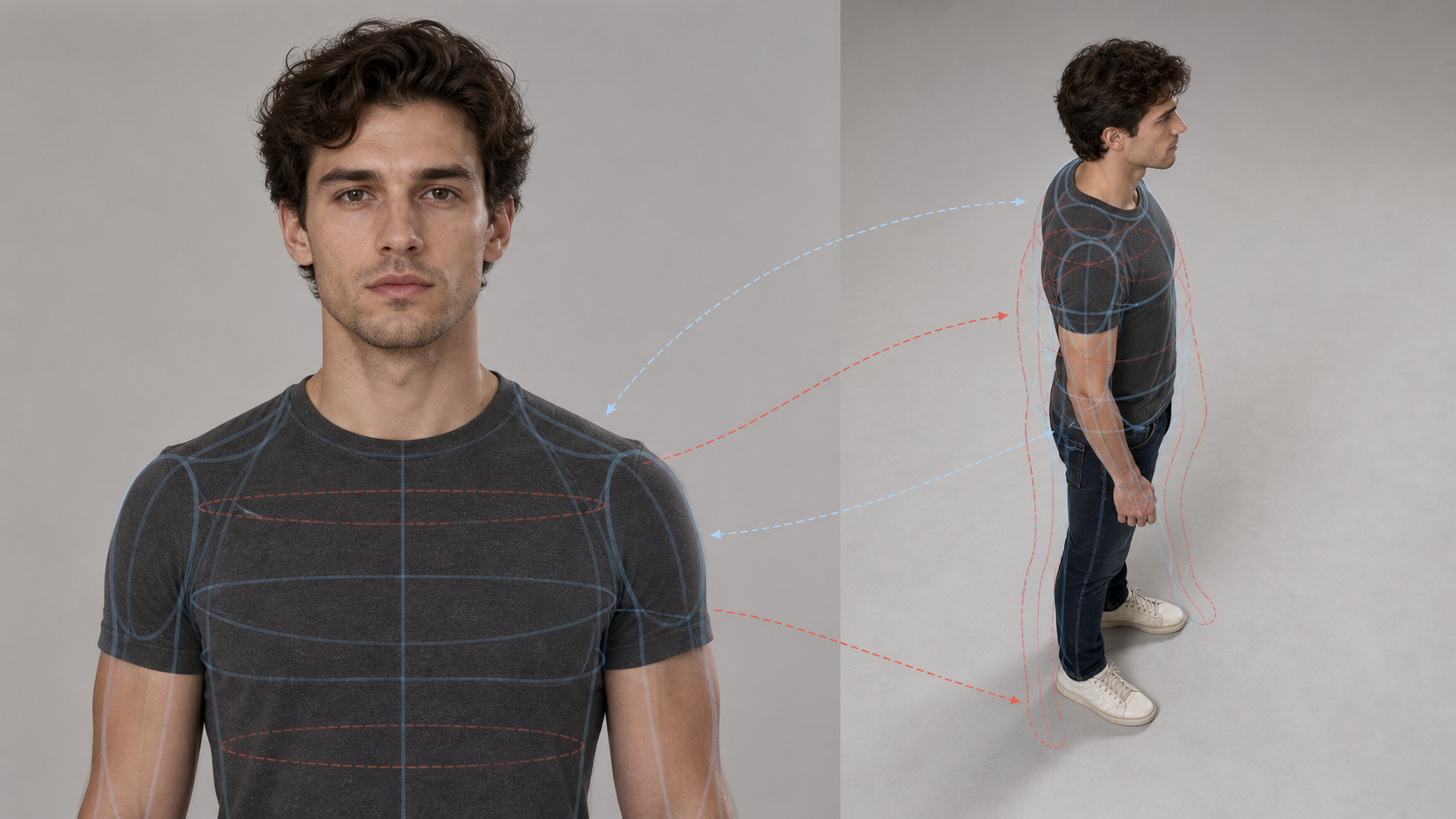 Camera angle mismatch between character still and motion reference video