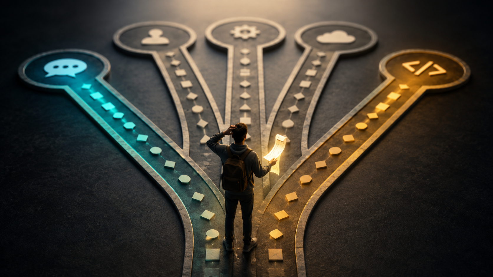 Forked paths showing how wrong Gemini 3.5 Pro access choices create costly billing mistakes