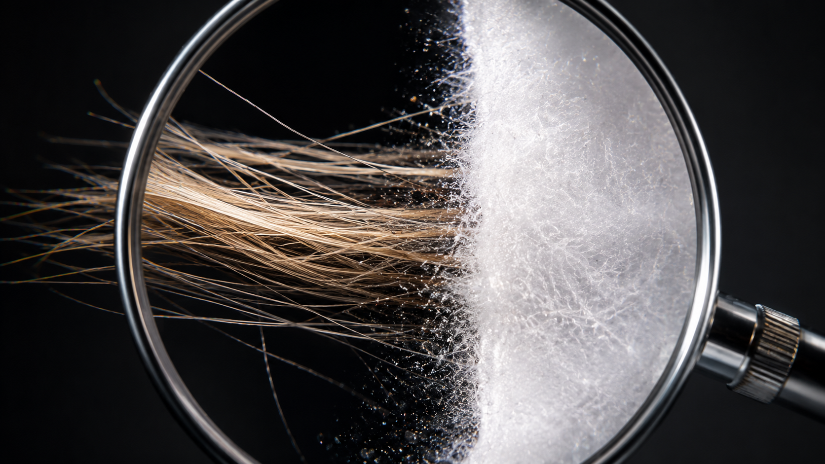 Close-up alpha channel edge inspection for Seedream transparent layers on hair and soft boundaries.