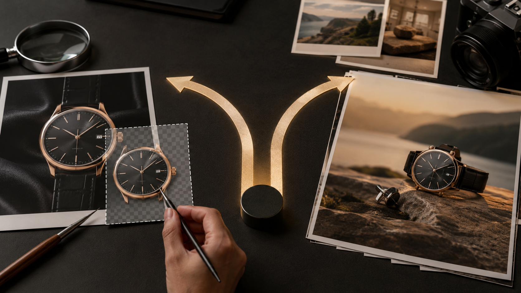 Decision point choosing full regeneration over localized AI image editing