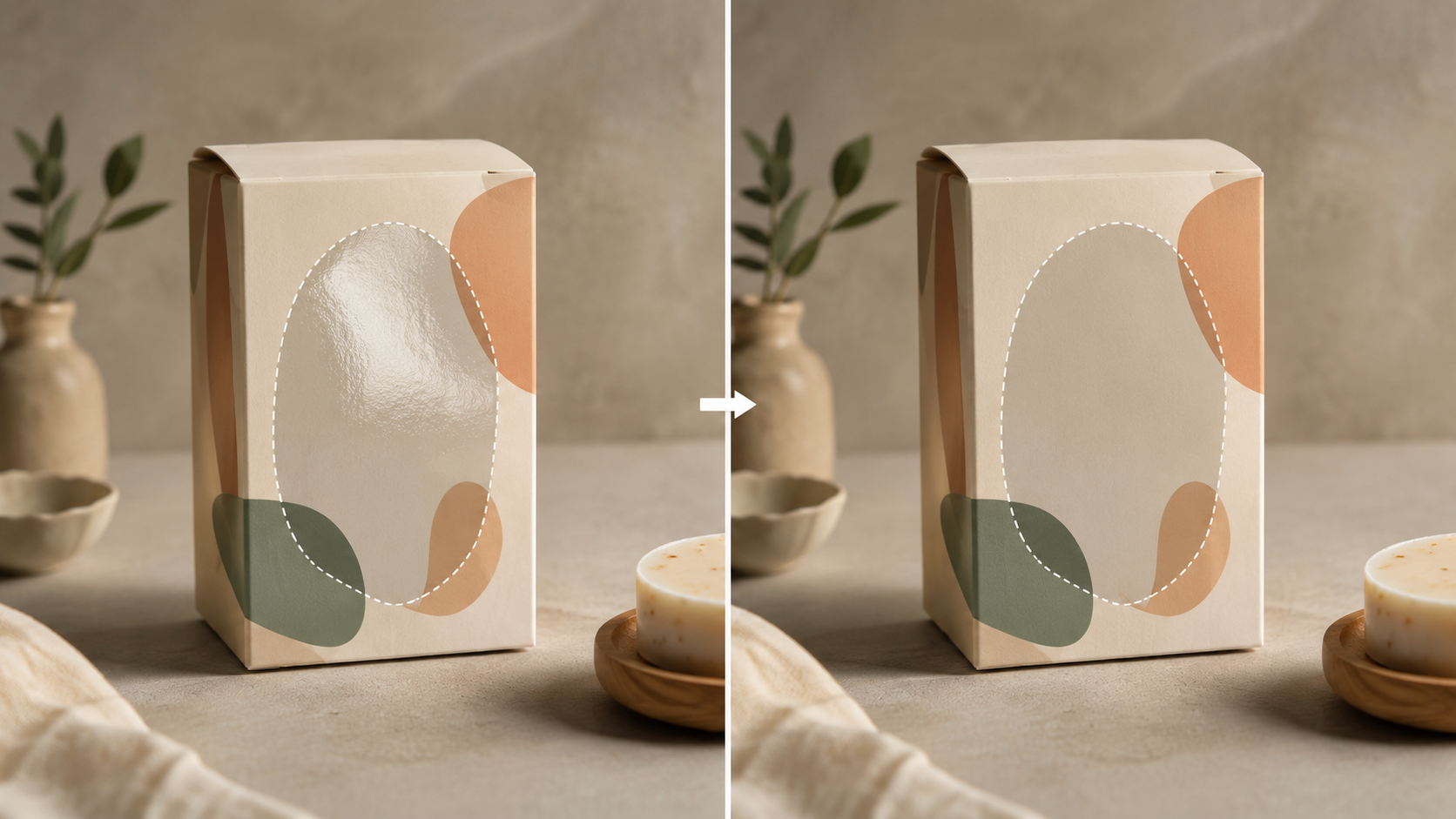 Seedream texture replacement workflow revising only a failing brand surface zone.