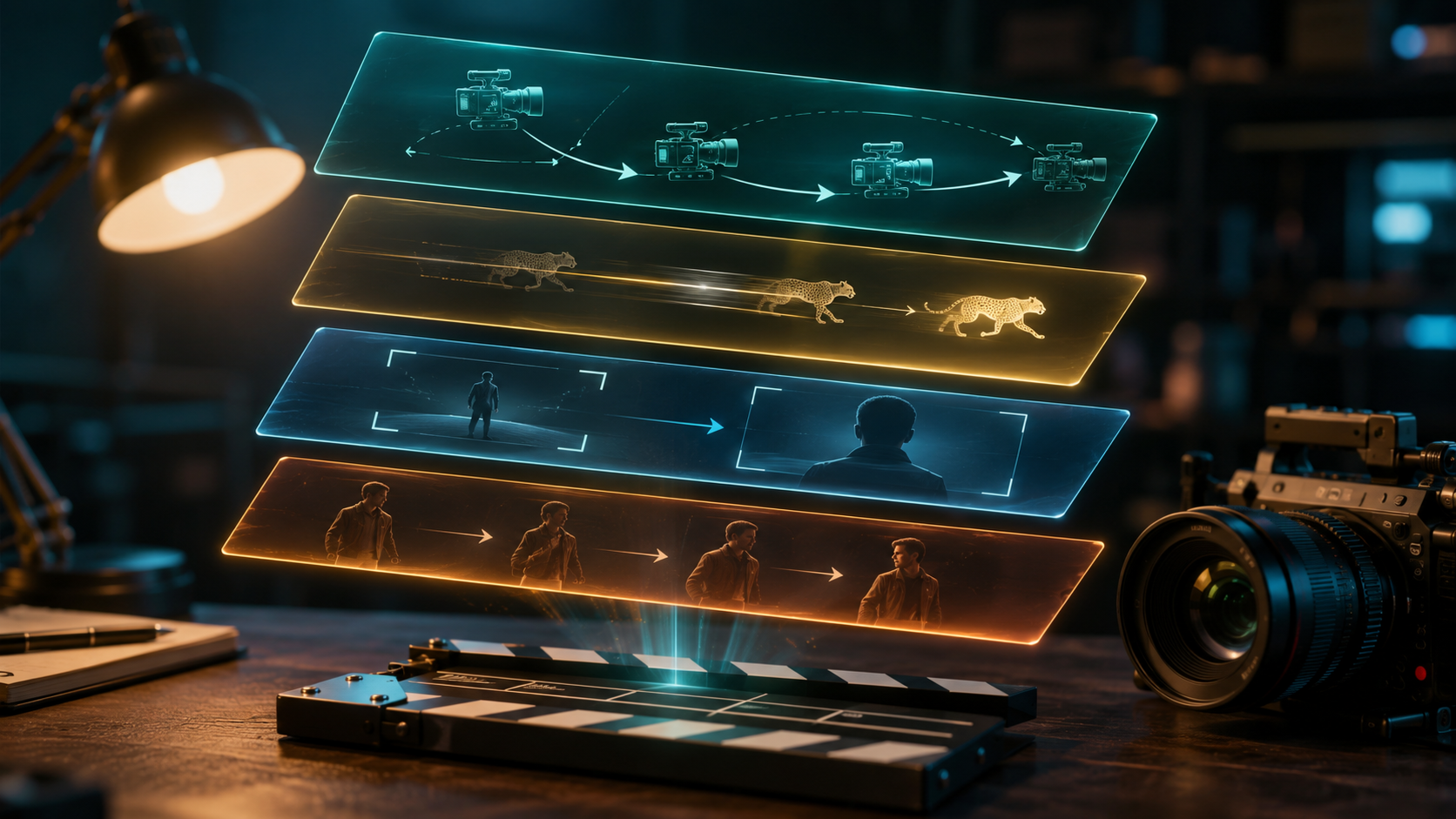 Camera motion prompt guide anatomy with ordered shot brief layers
