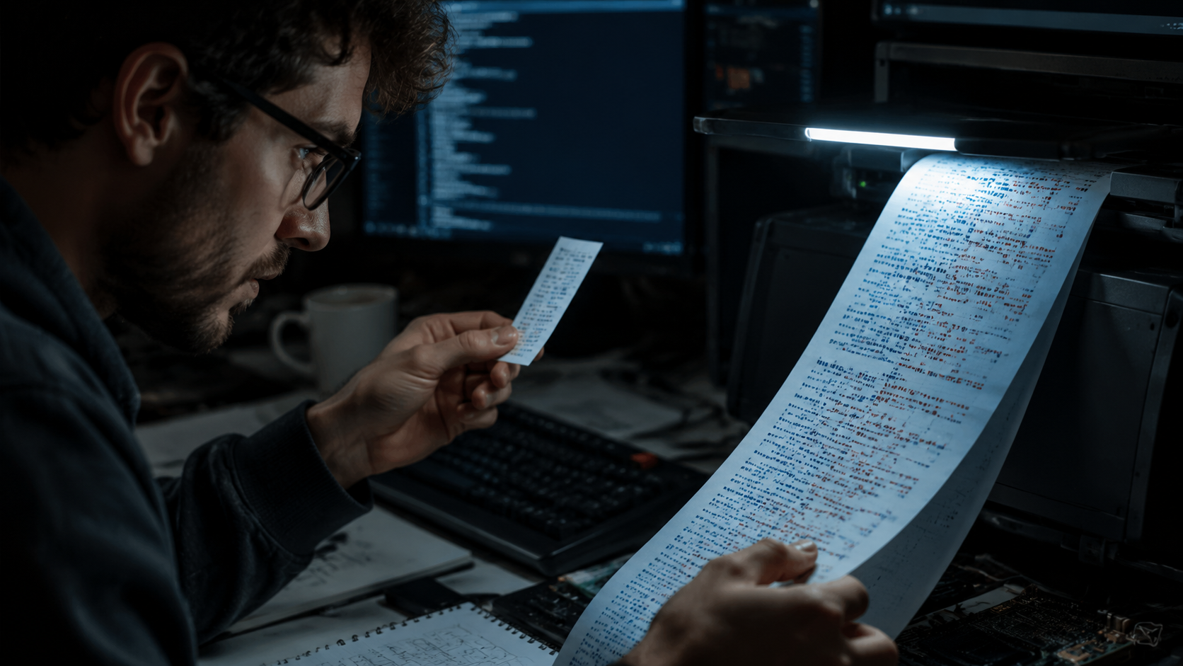 Developer reviewing usage logs after a short reply that still billed long reasoning