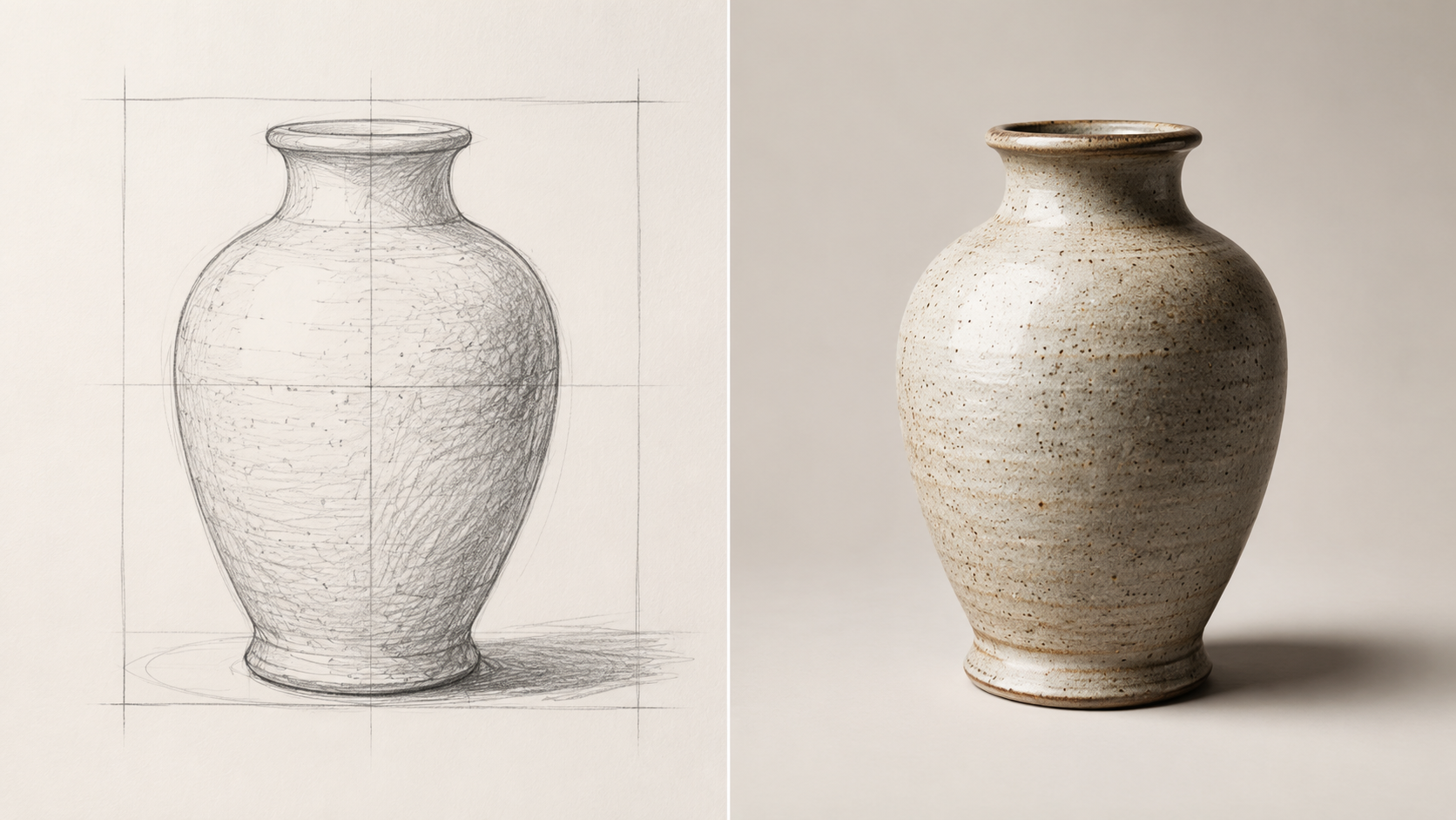Sketch Editing split of rough structure map versus polished material finish on the same silhouette