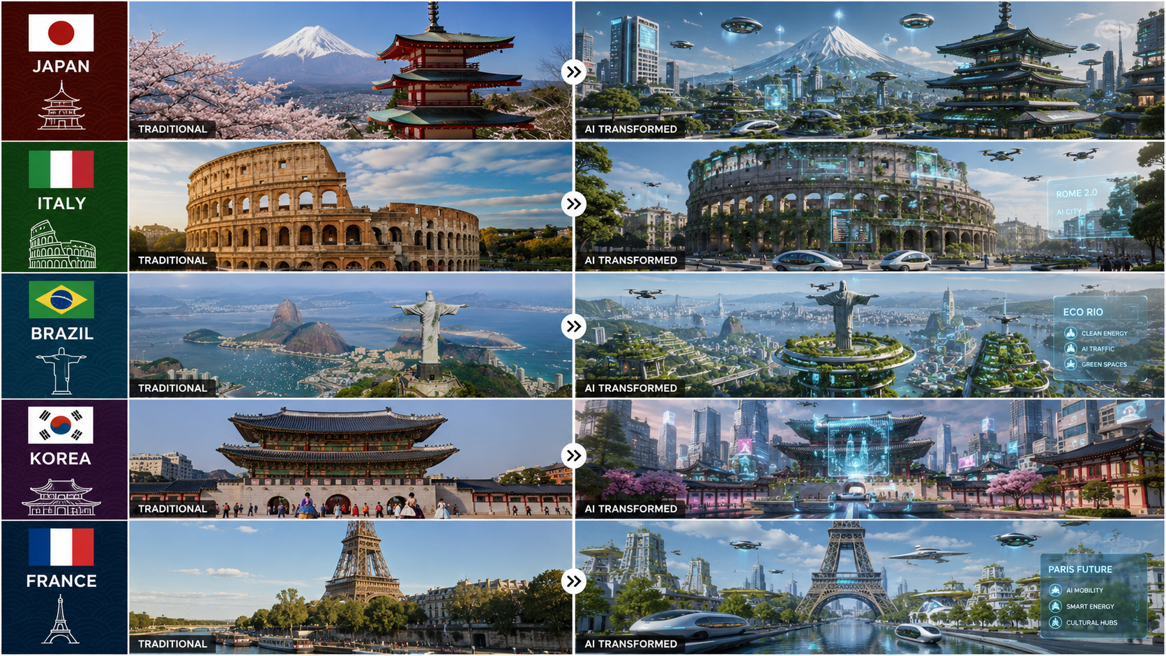 Practical examples of country-specific transformations in the born elsewhere AI trend