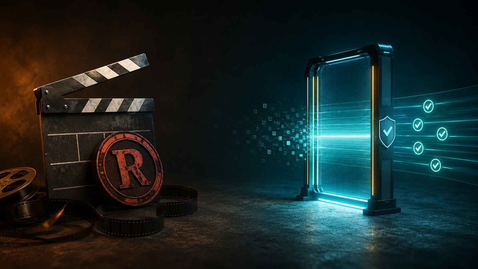 Movie rating stamp versus automated Grok R-rated mode filter gap visual