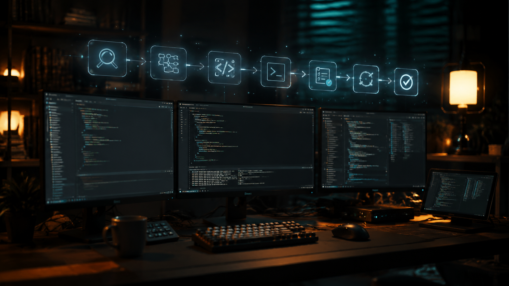 Coding agent workflow scene for best Gemini model for coding decisions