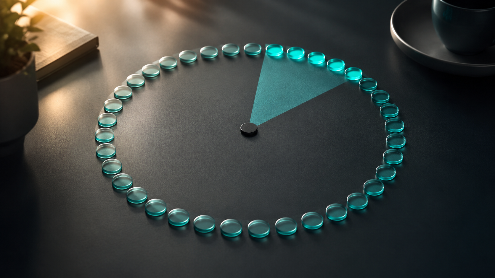 Daily trial tokens on a clock representing the Google Flow free tier