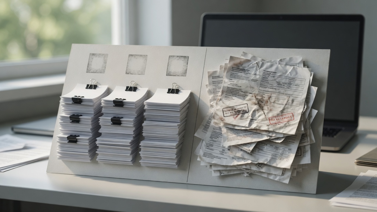Printed evidence board on a production desk comparing confirmed model documents with unlabeled community claim sheets for Wan 3.0 video planning