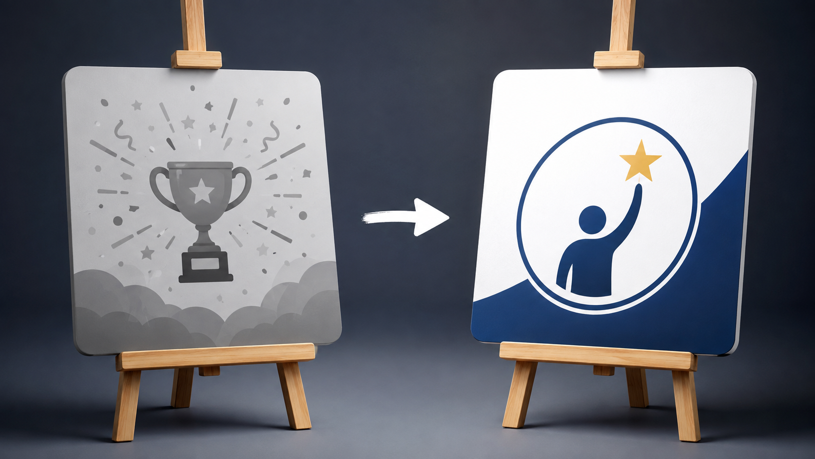 On-brand versus off-brand social example pairs for brand voice prompts
