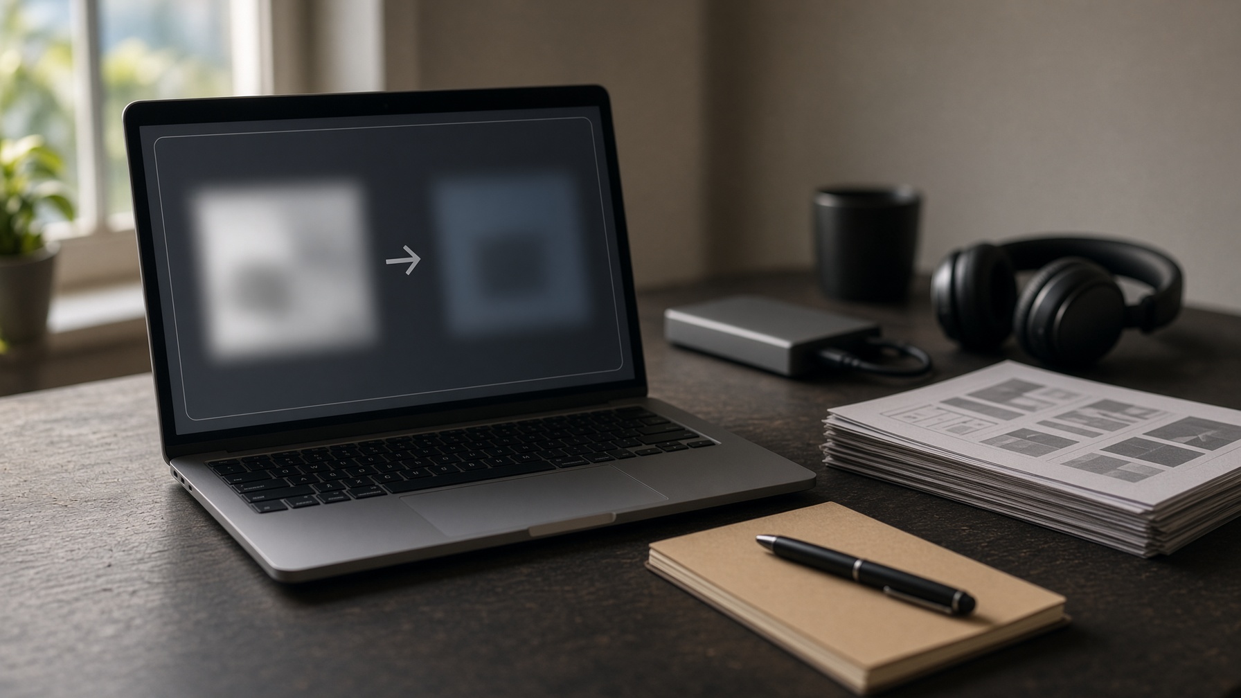 Editor's desk during a software update showing Starlight Precise 2.6 replacing 2.5 beneath existing presets and queued renders