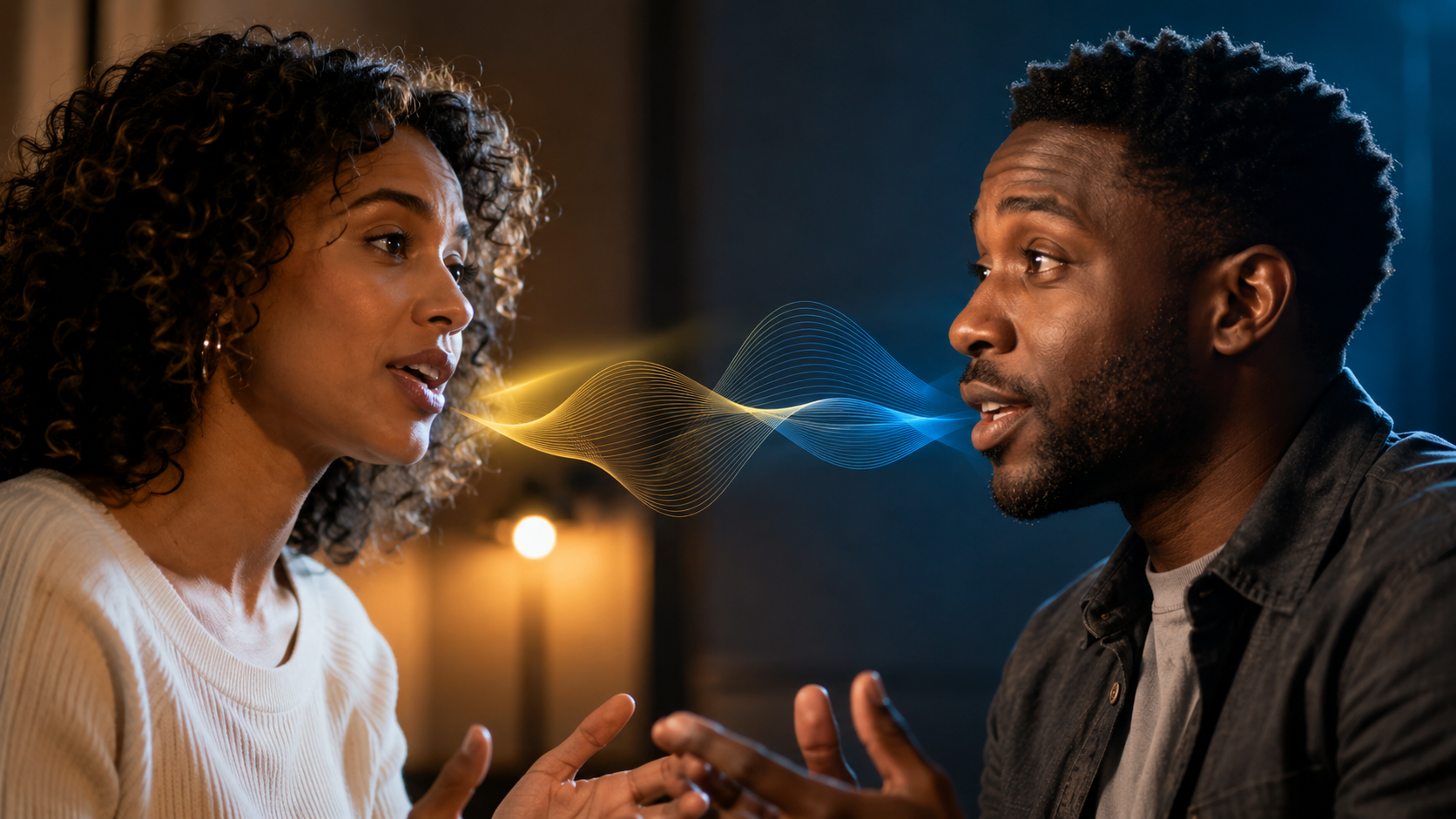 Two actors mid-dialogue with synchronized lip movement concept for MiniMax H3 vs Kling 3.0