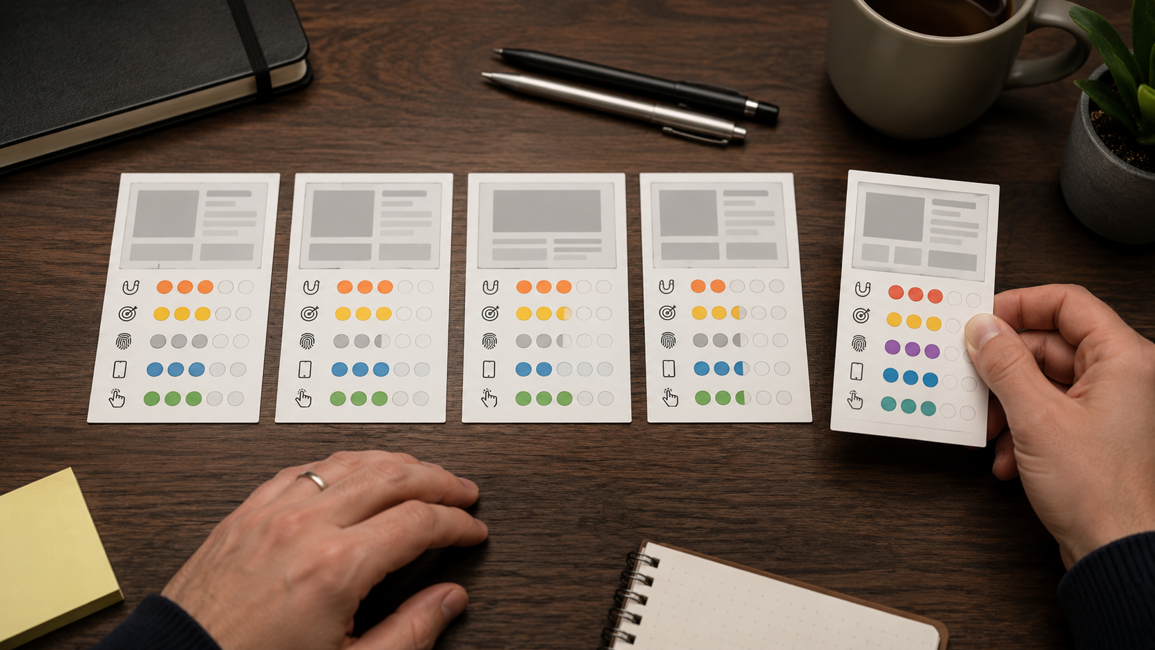 Scoring hooks and relevance during a social media content audit
