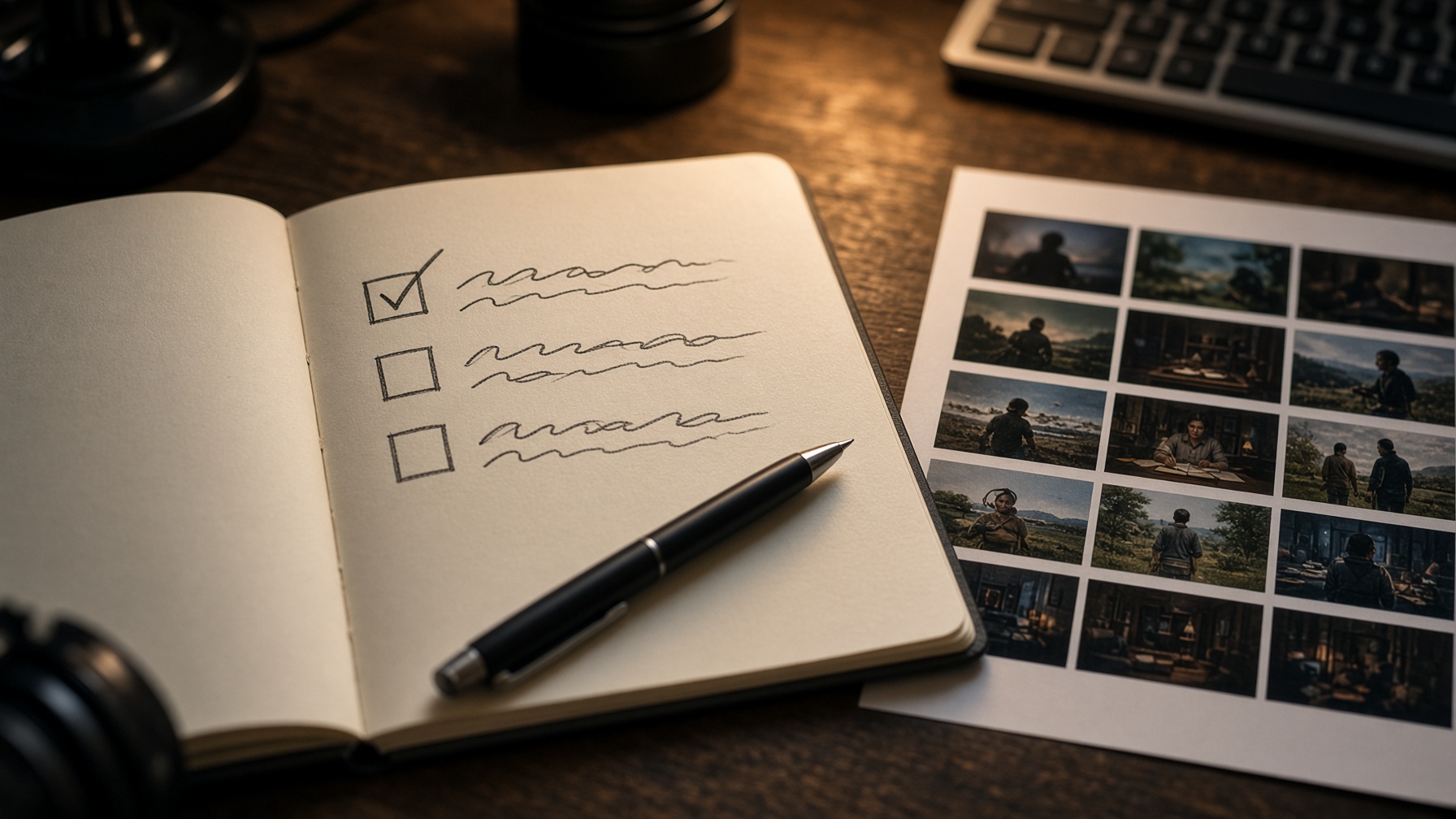 Notebook checklist for updating to Topaz Video 1.7: verify presets, confirm queued renders, and export a Starlight Precise test clip