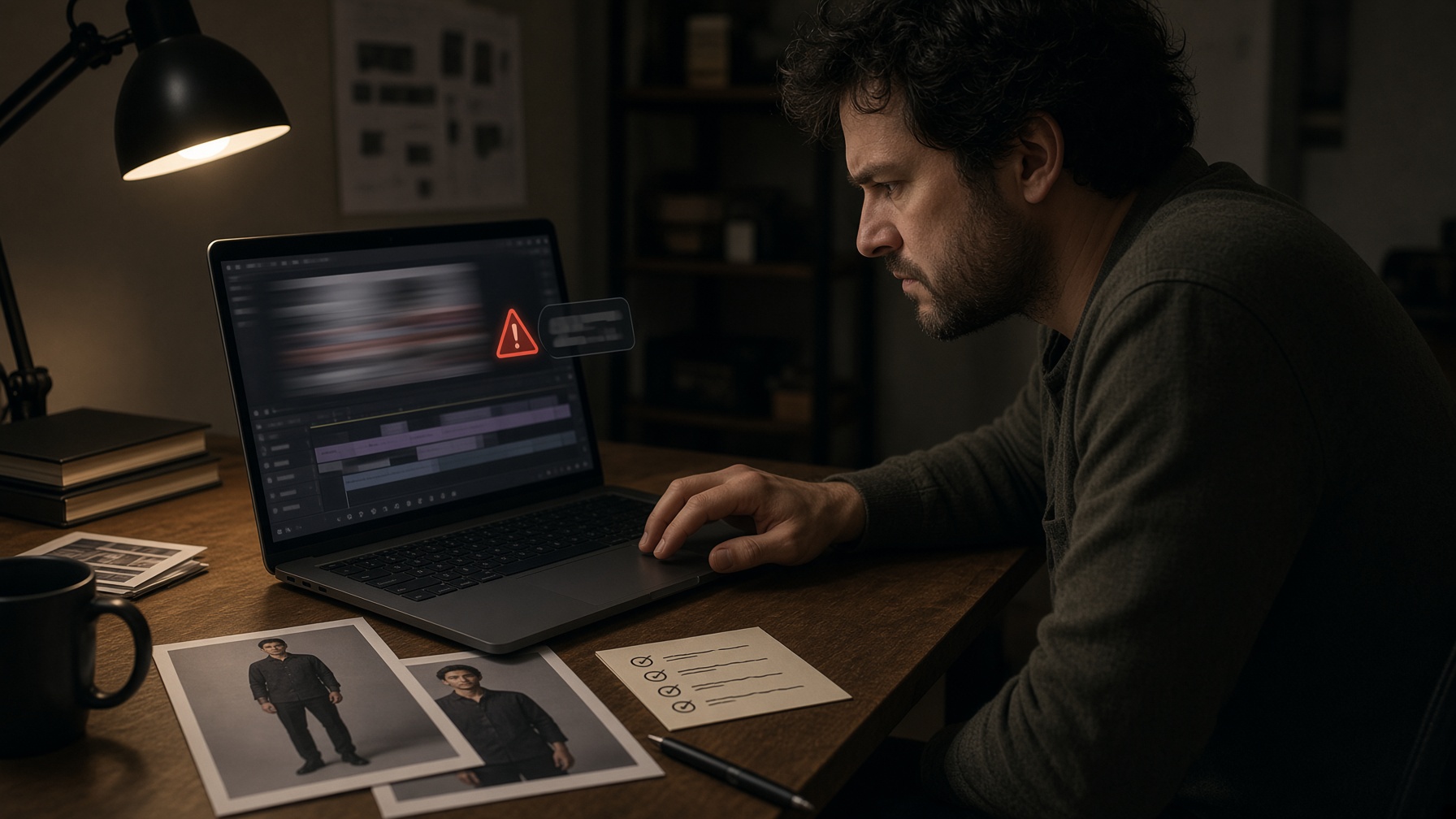 Creator reviewing a failed continuous-reference package that breaks motion transfer continuity and framing