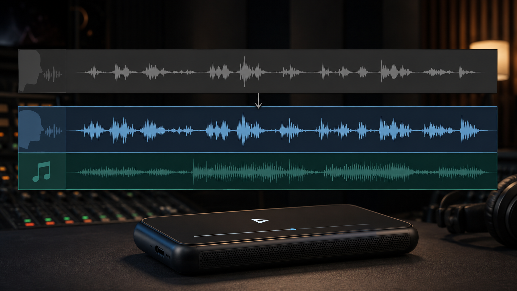 Raw flat TTS strip lightly leveled so AI voiceover sits cleaner on phone speakers.