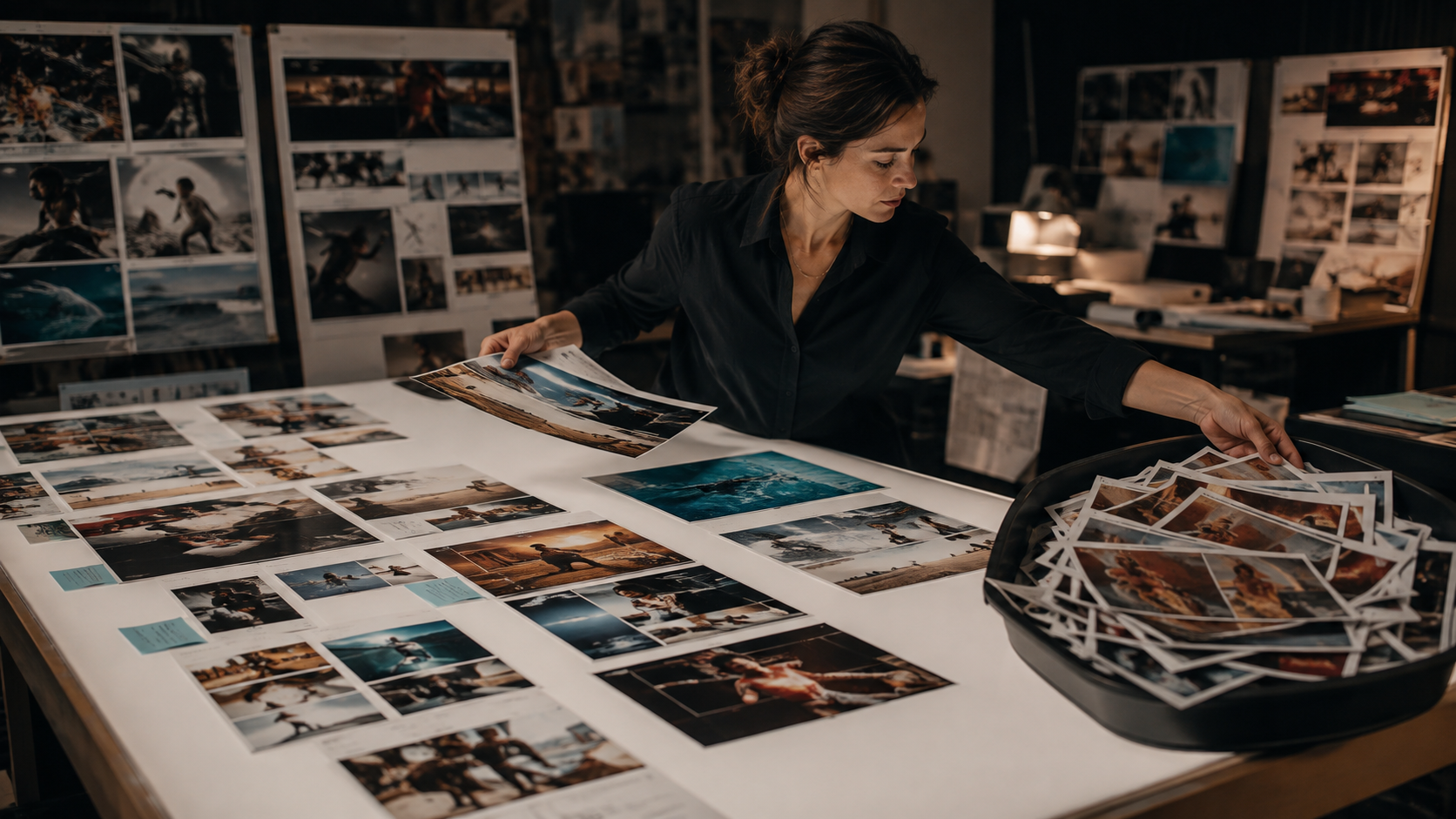 Generate broad then curate hard in a creative variation workflow