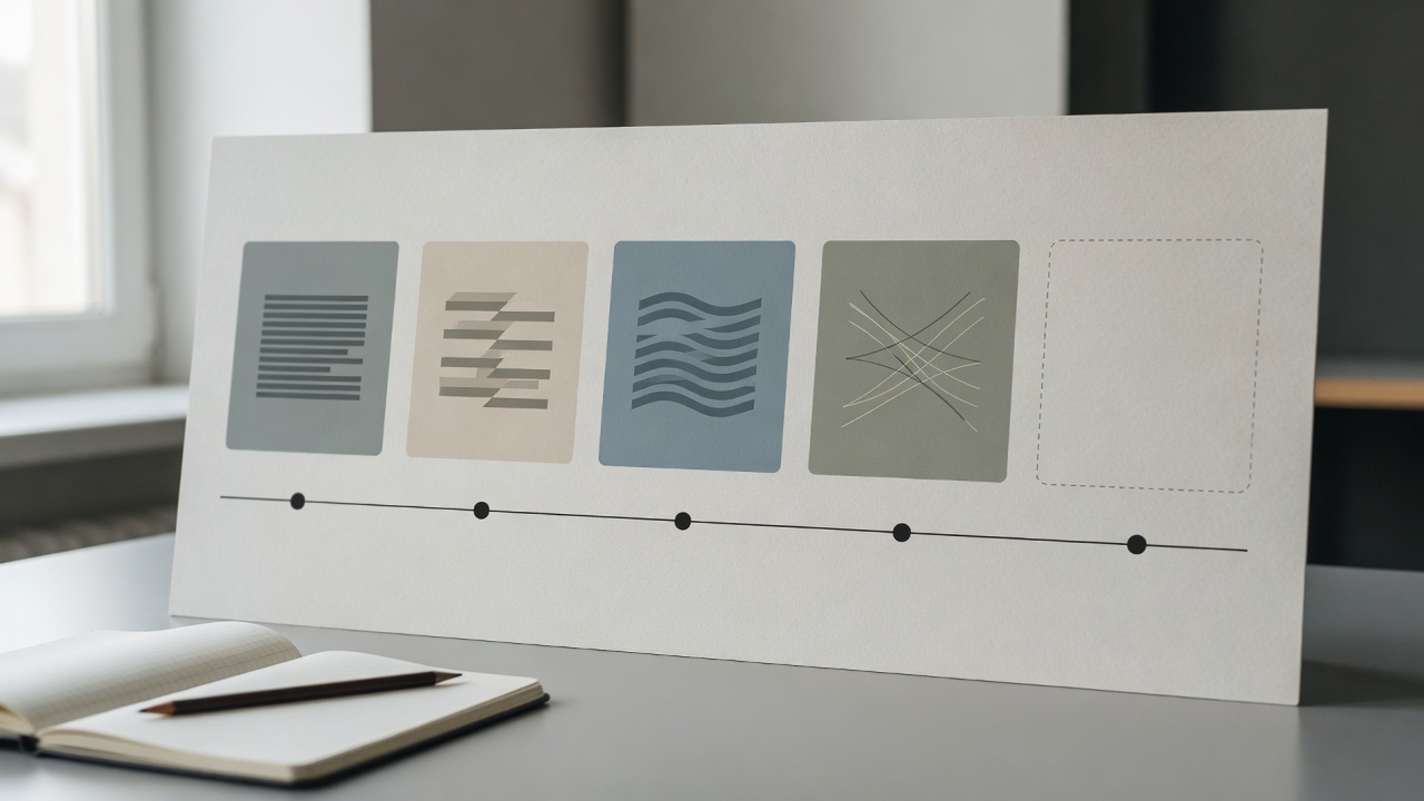 Printed version timeline board on a production desk mapping verified Wan open-weight and hosted video baselines before any Wan 3.0 decision